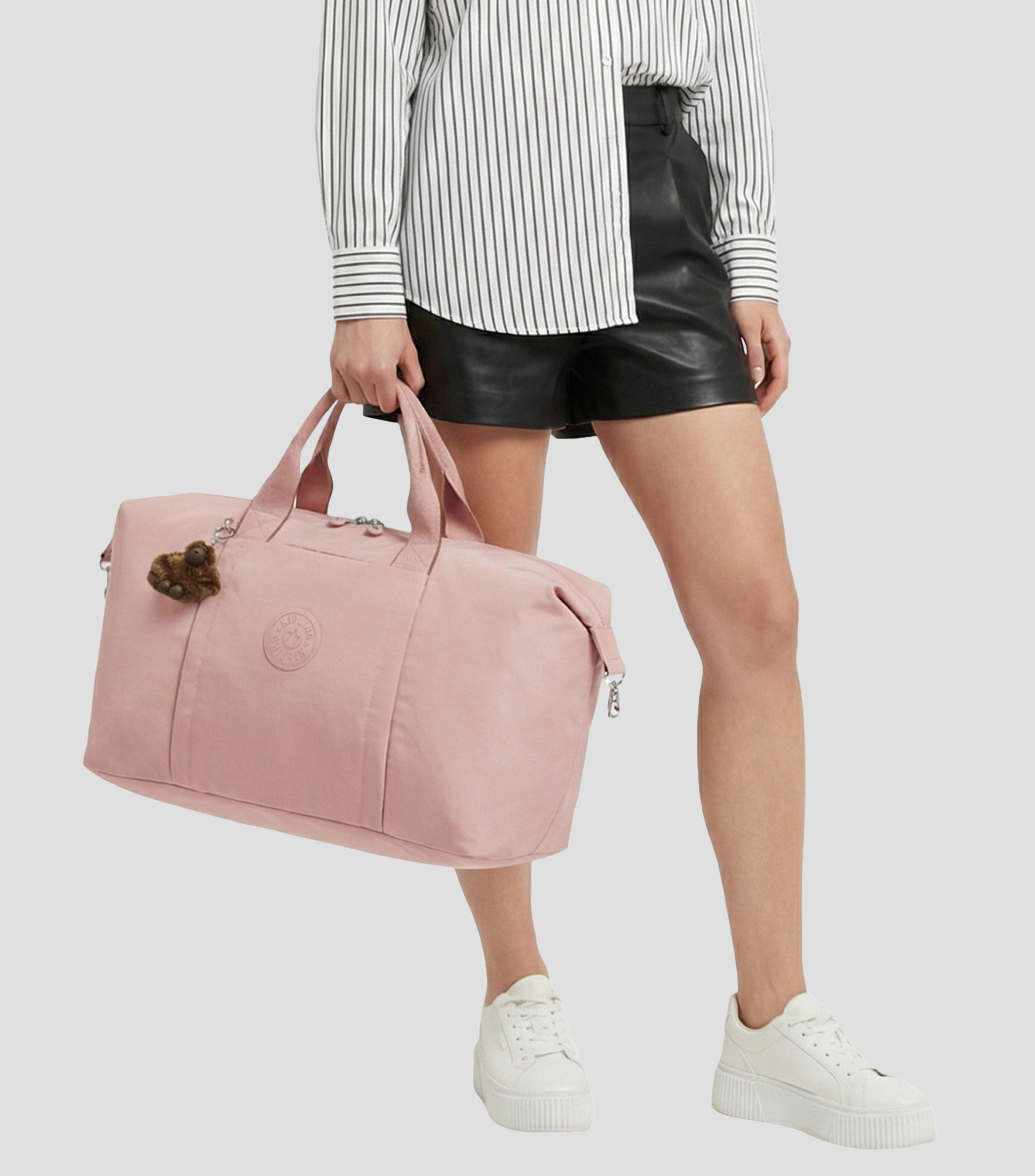 Maleta duffle suave Bori rosa