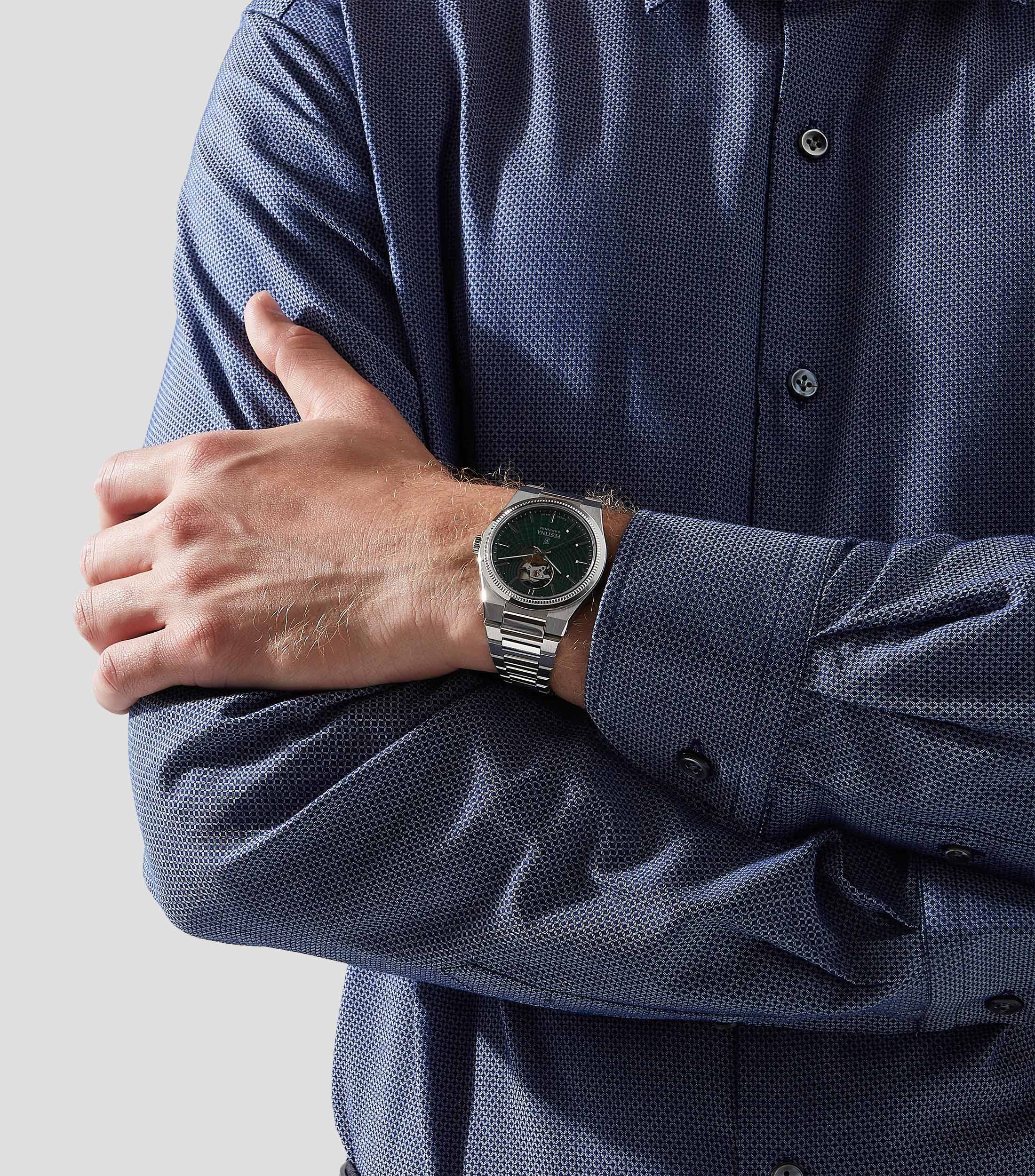 Reloj para Hombre Swiss Made De vestir, Plateado