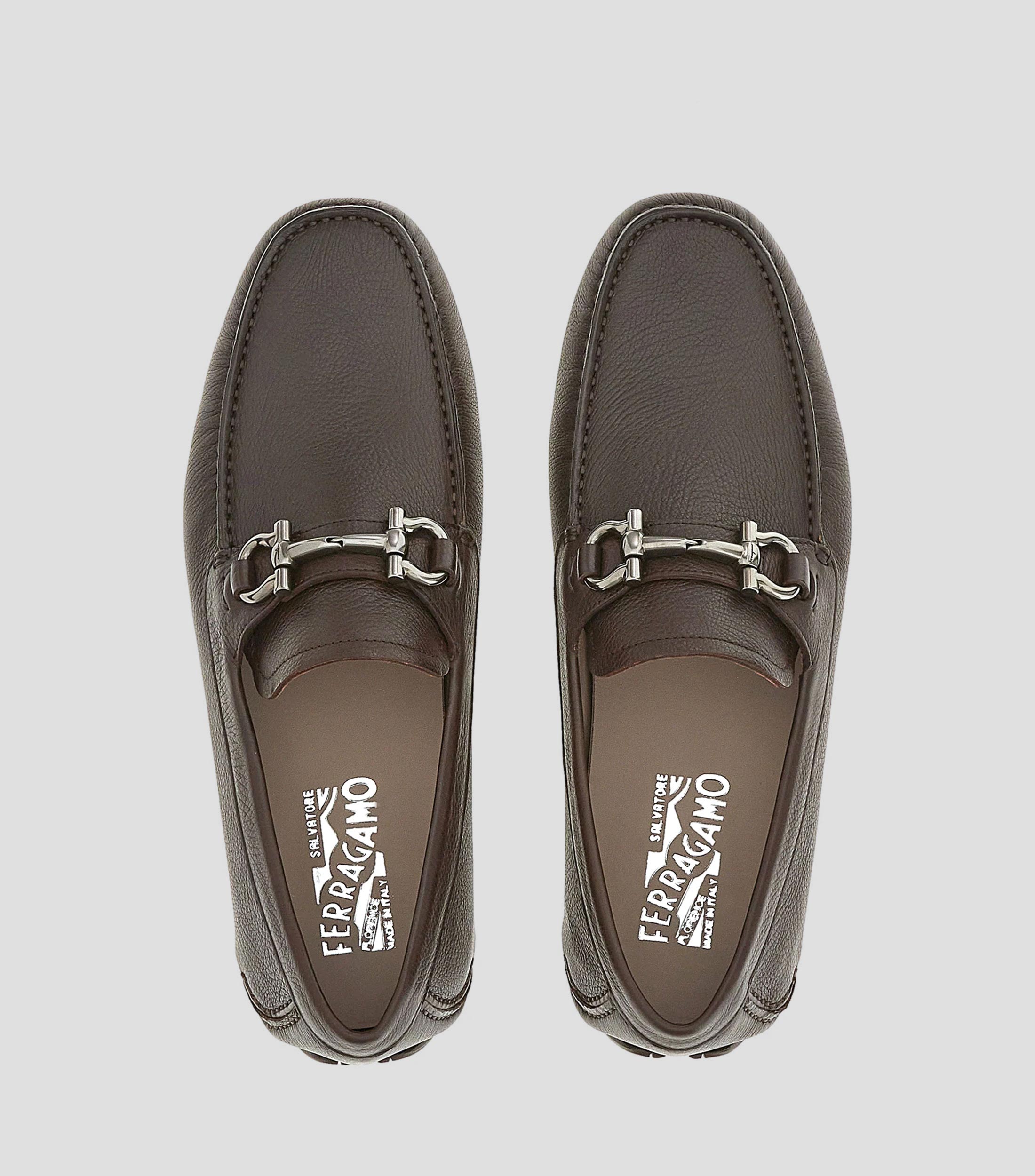 Mocasines Driver con adorno Gancini Hombre
