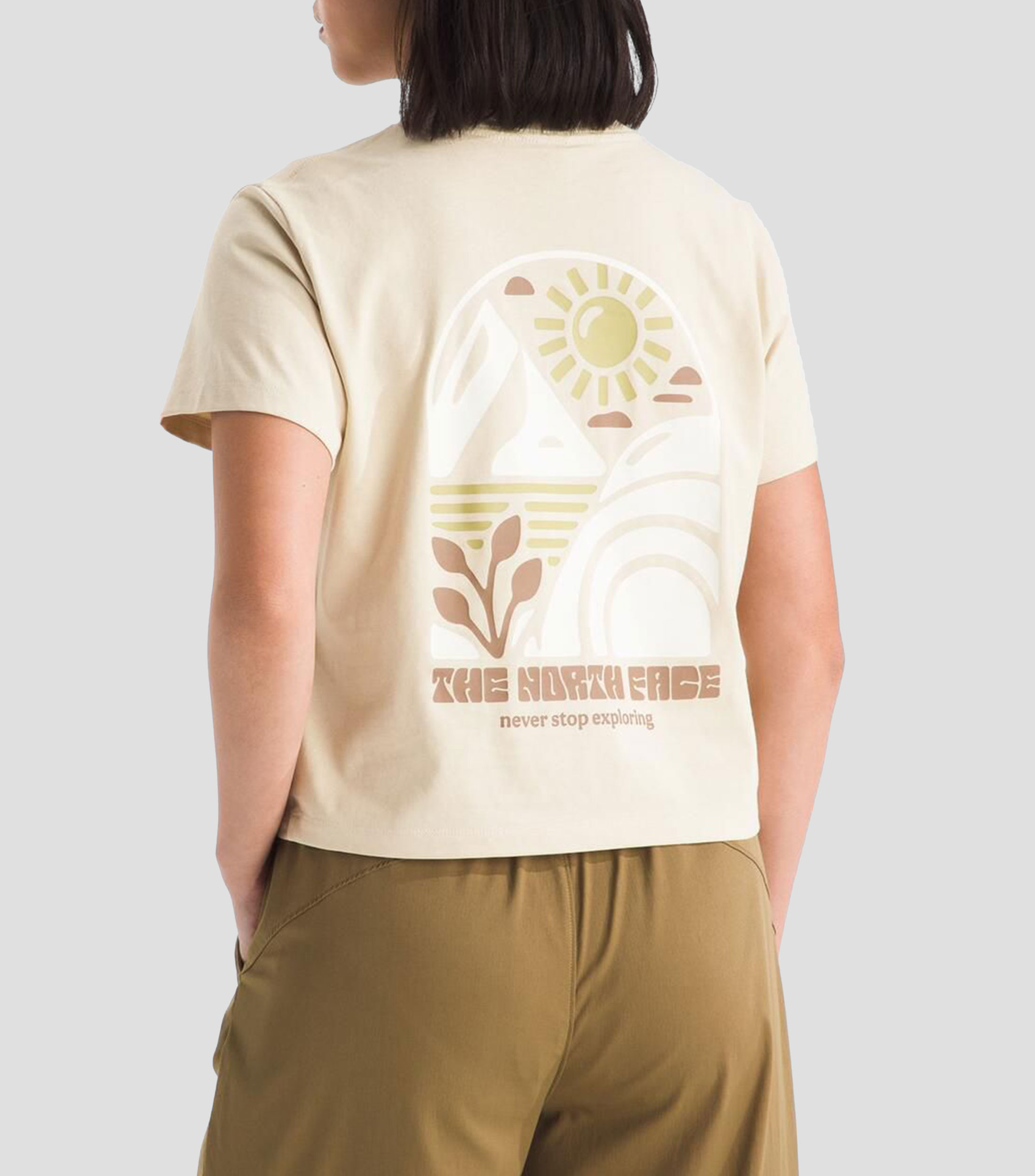 Playera casual Sun Regular Cutie con estampado Mujer