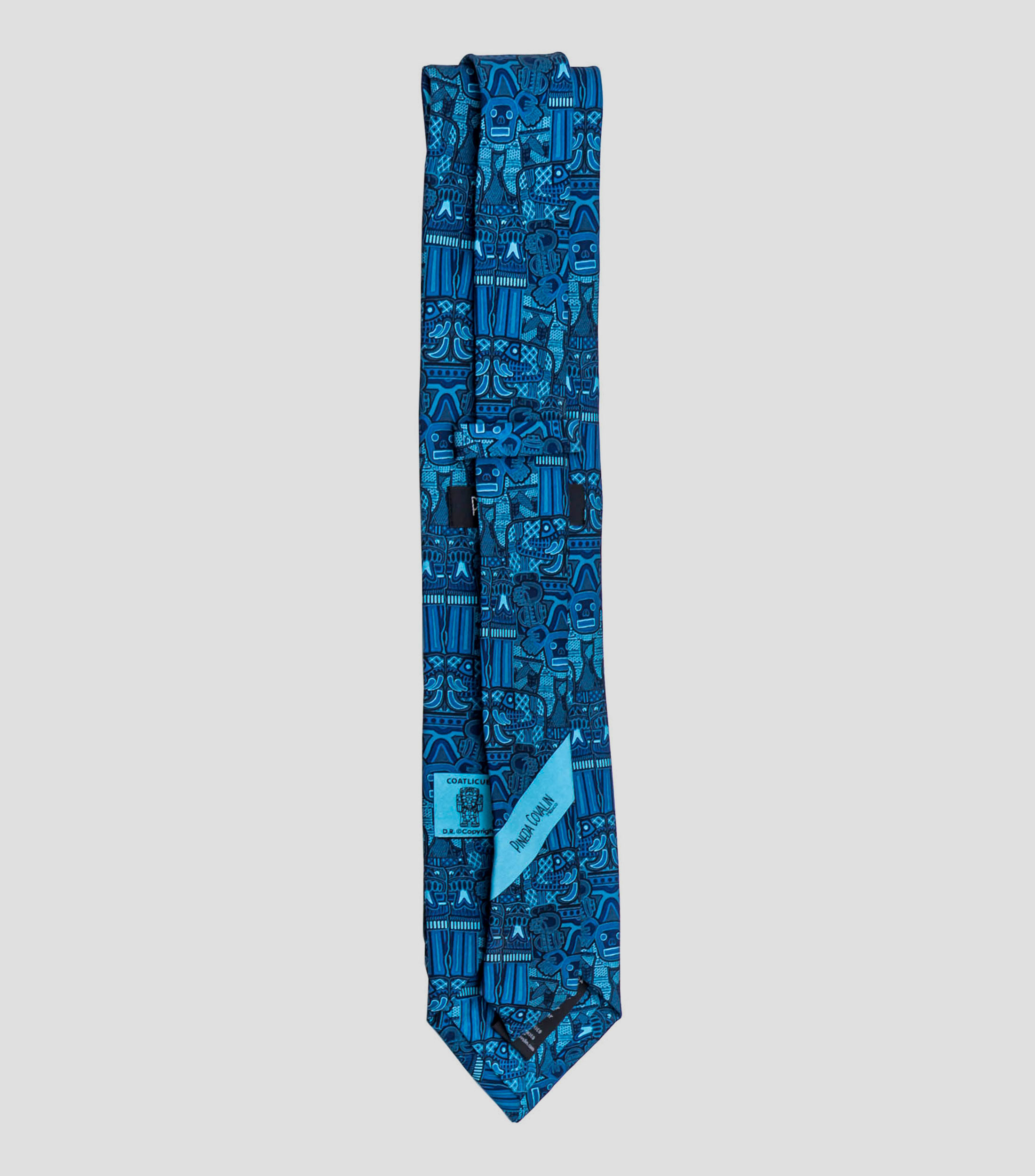 Corbata Ancha en Seda Verde Coatlicue