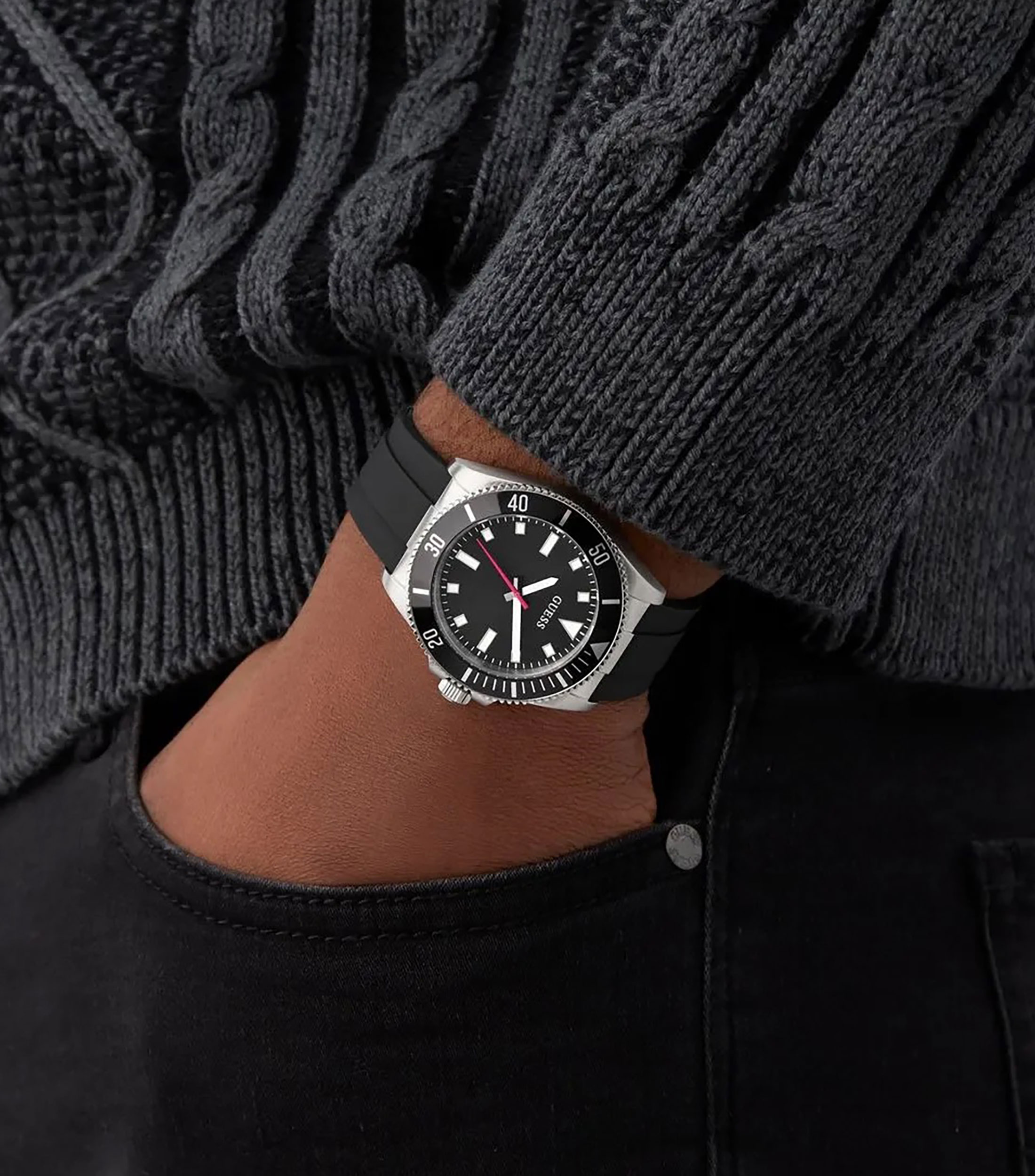 Reloj para Hombre Cliff casual plateado