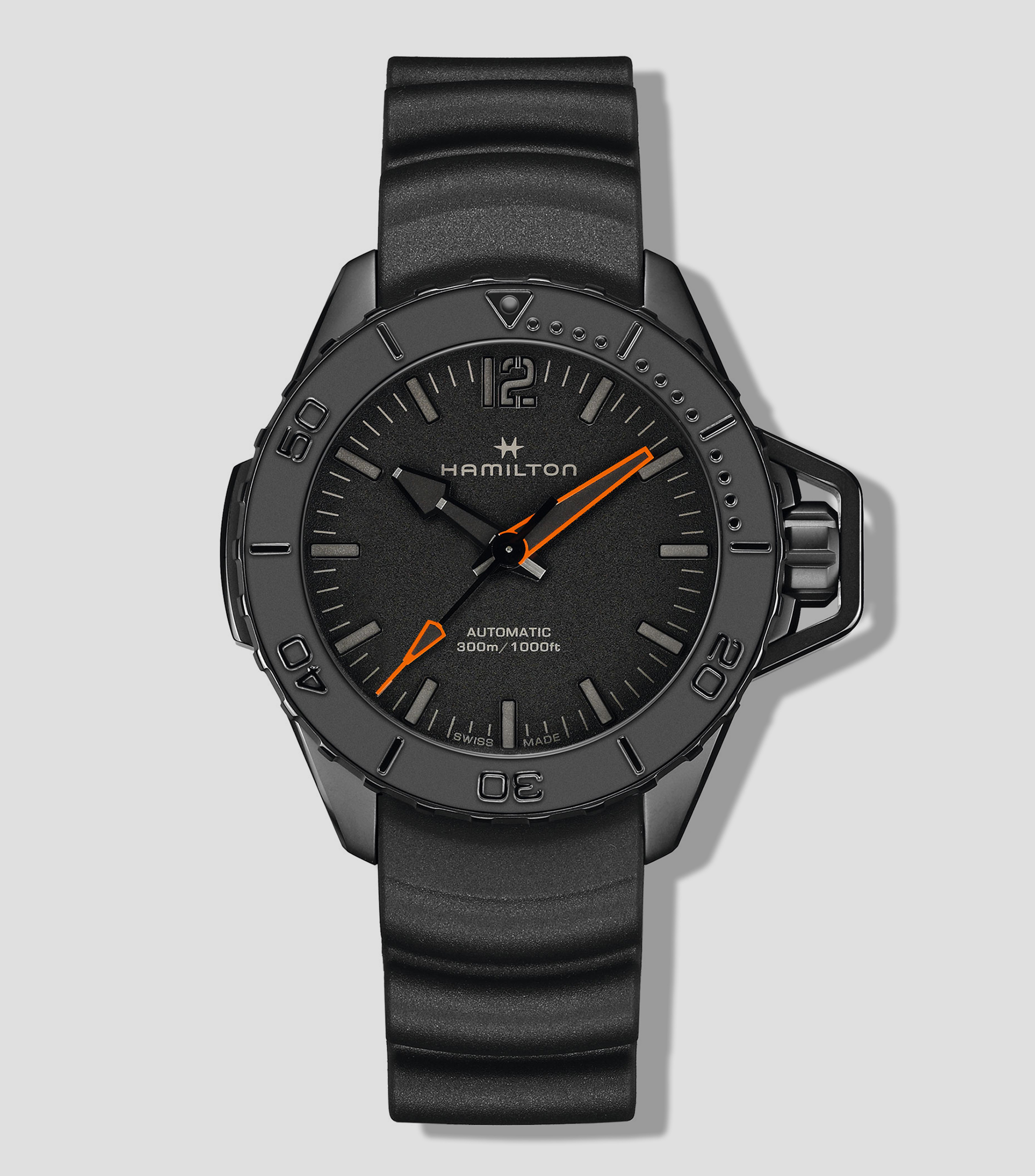 Reloj para Hombre Khaki Navy Frogman Deportivo Negro