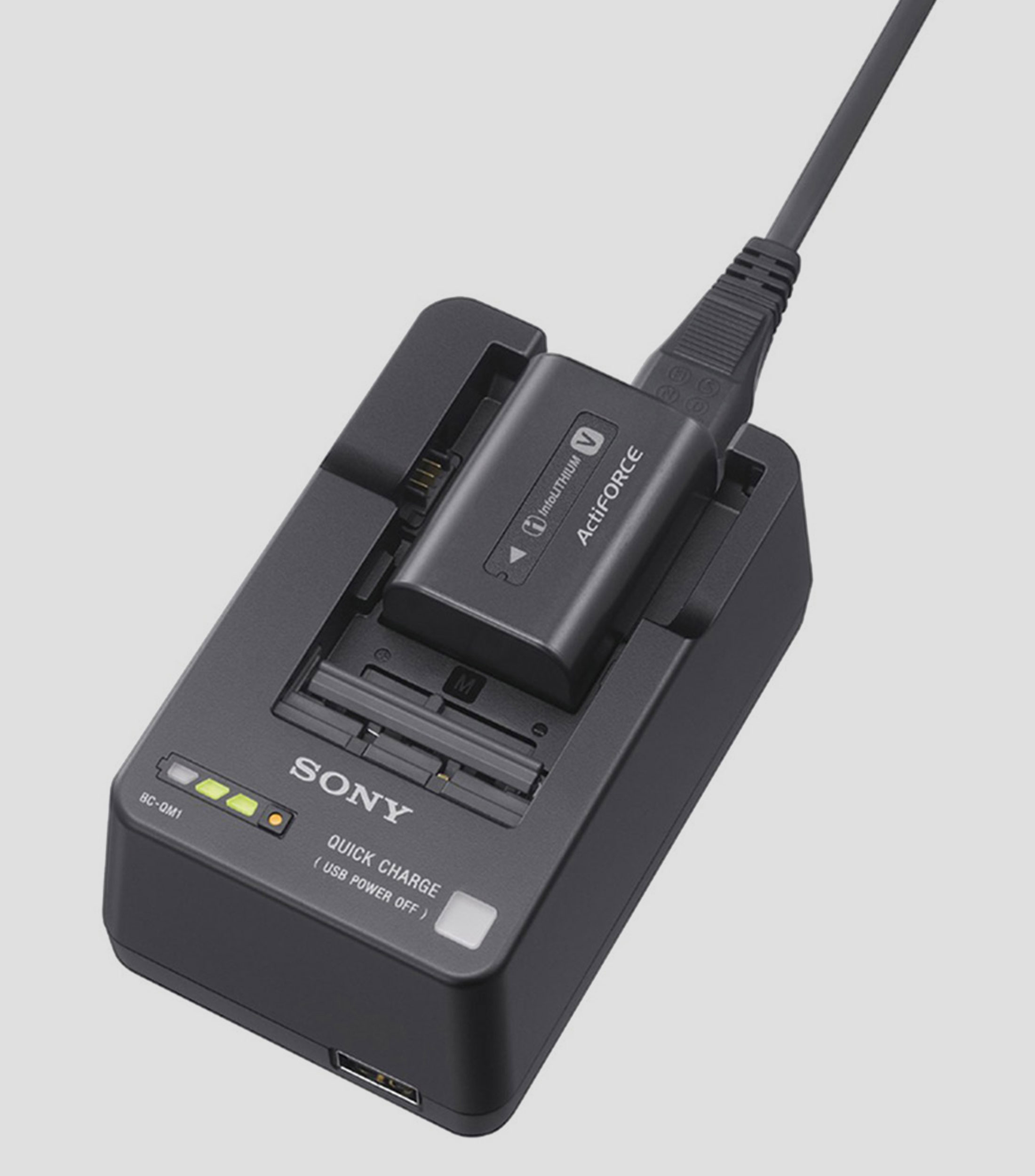 Cargador de batería para handycam BC-QM1