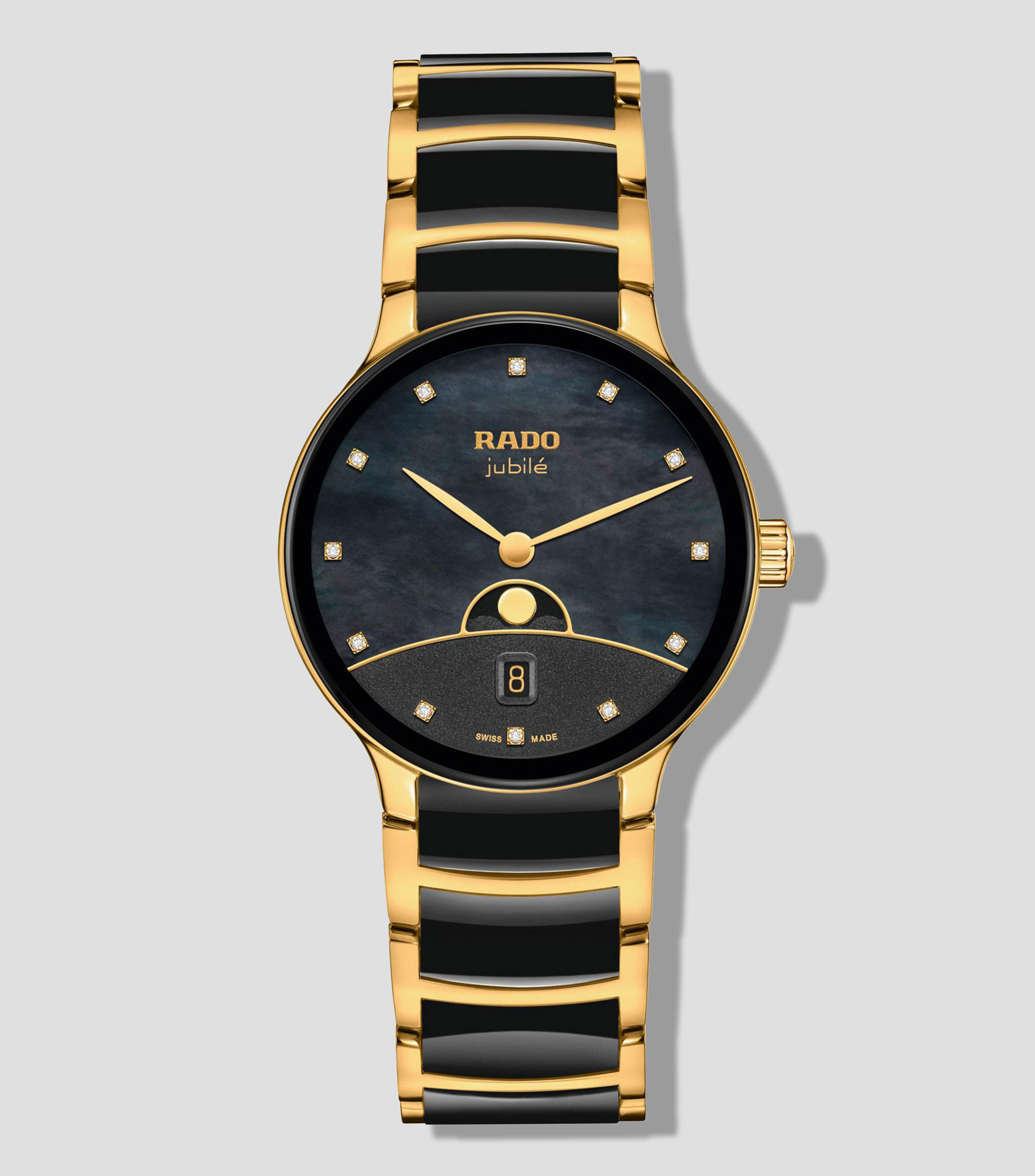 Reloj para Mujer Centrix Diamonds Casual Negro, Dorado