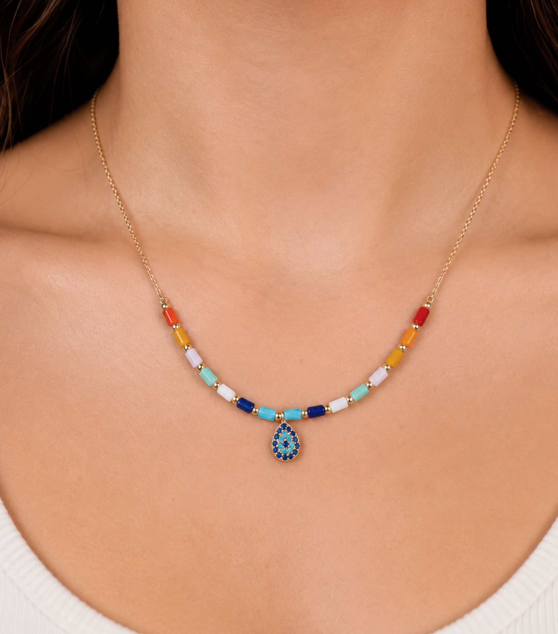 Collar ojo turco Mujer
