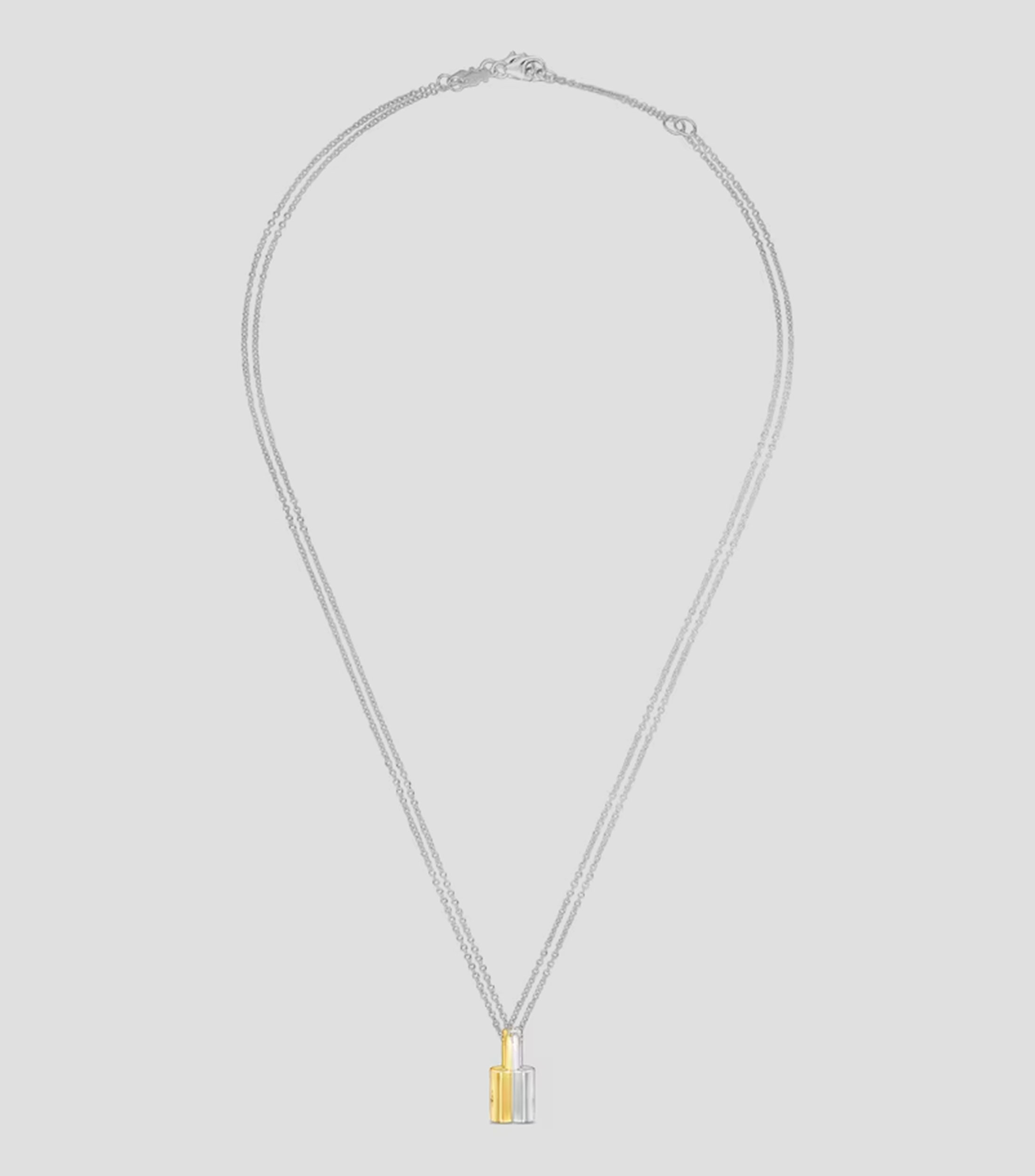 Set 2 collares en Plata Unlock Mujer