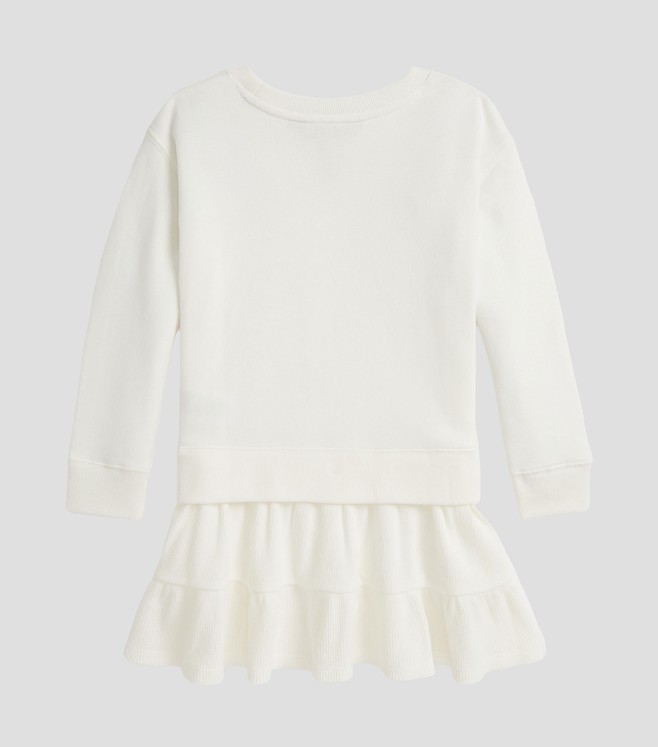 Vestido manga larga con Oso Polo Bebé