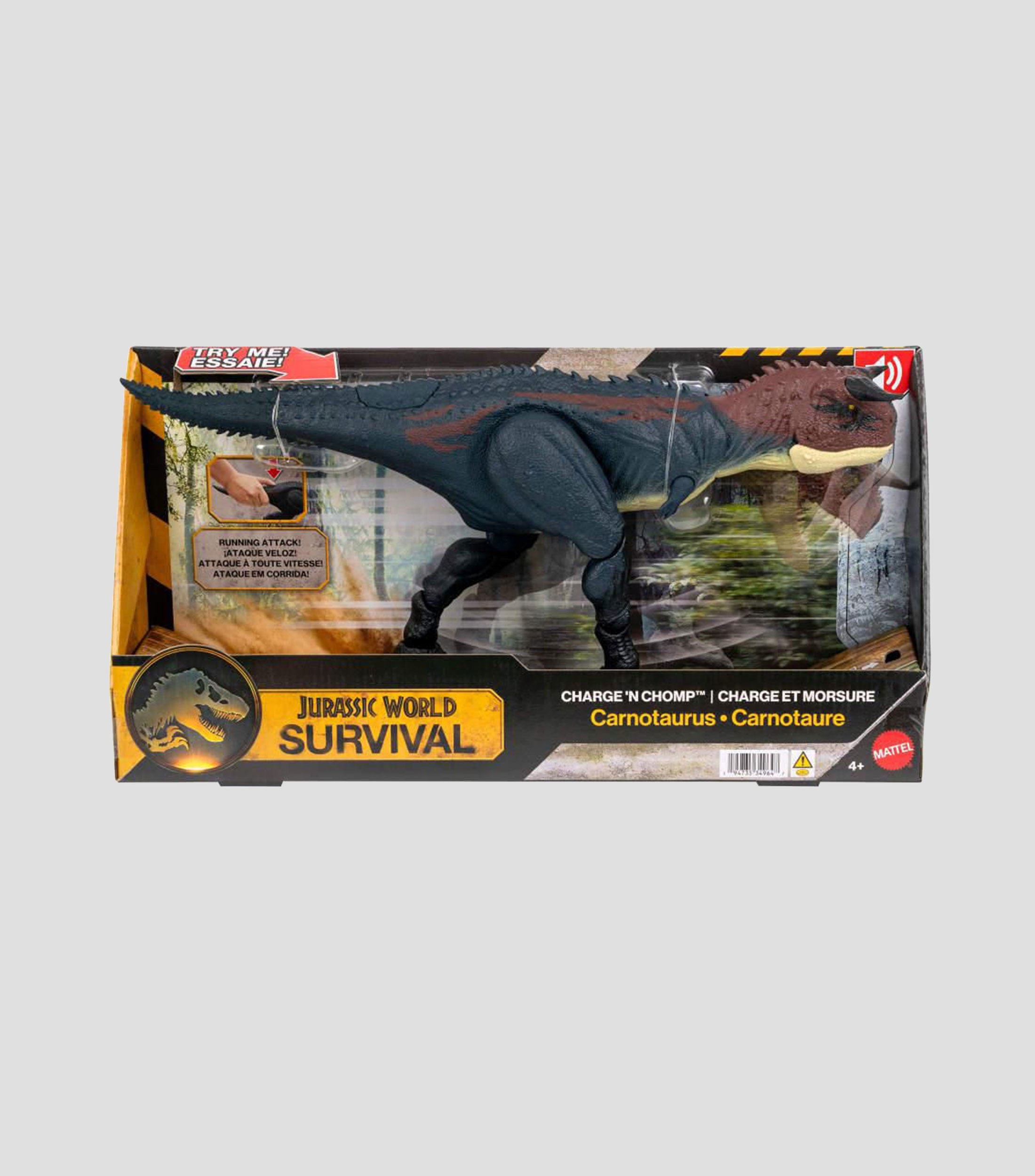 Dinosaurio Carnotauro Embiste Y Muerde