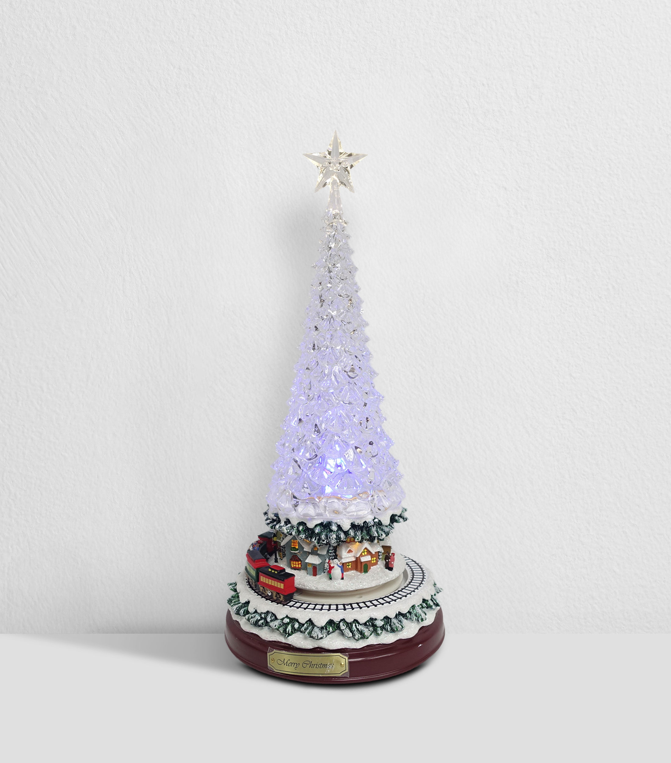 Figura decorativa Navideña Árbol con luz y música