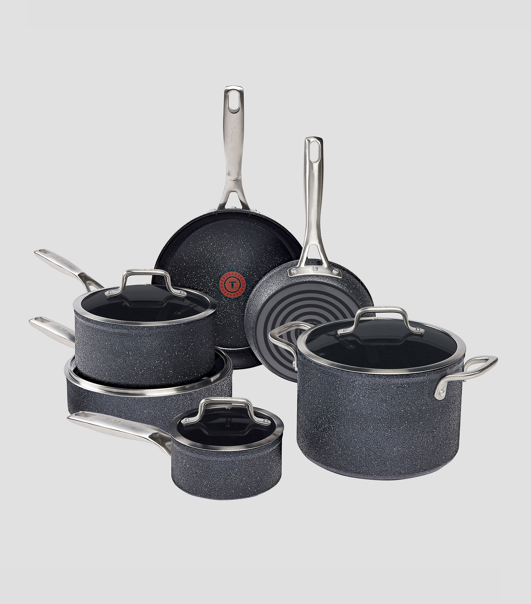 Bateria de Cocina de Aluminio Stone Force 10 Piezas