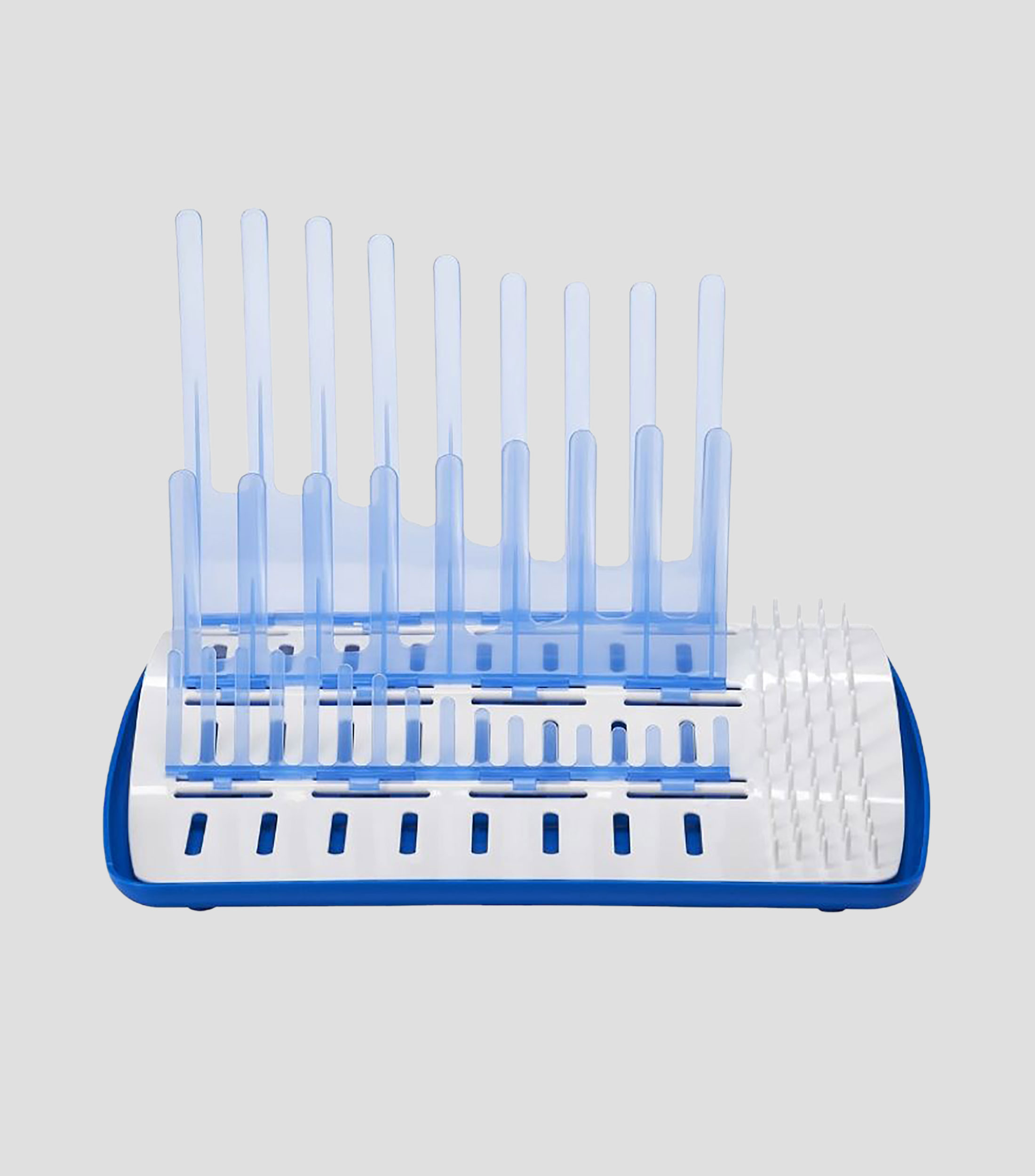 Escurridor para biberones azul