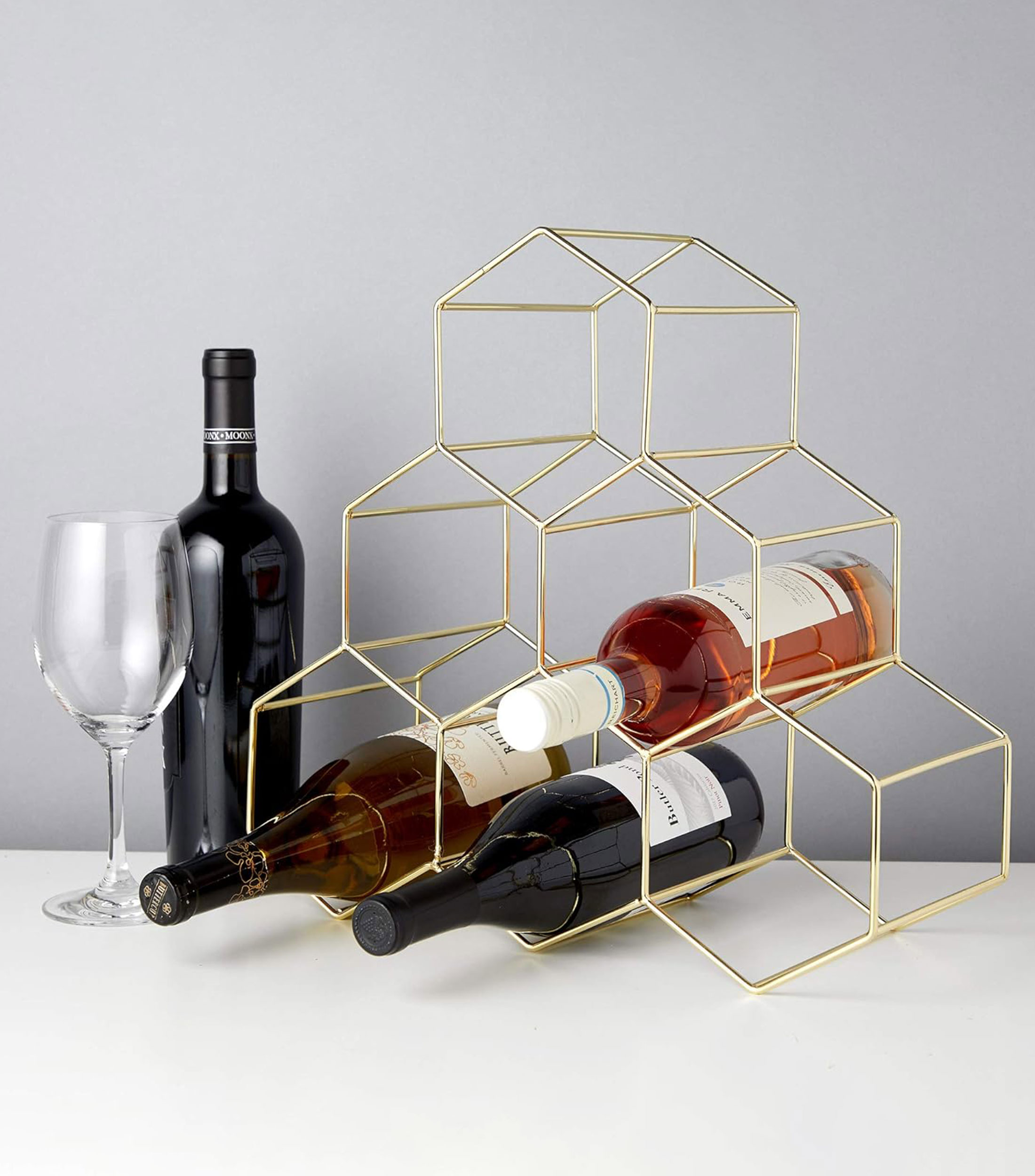 Rack para vinos en acero inoxidable