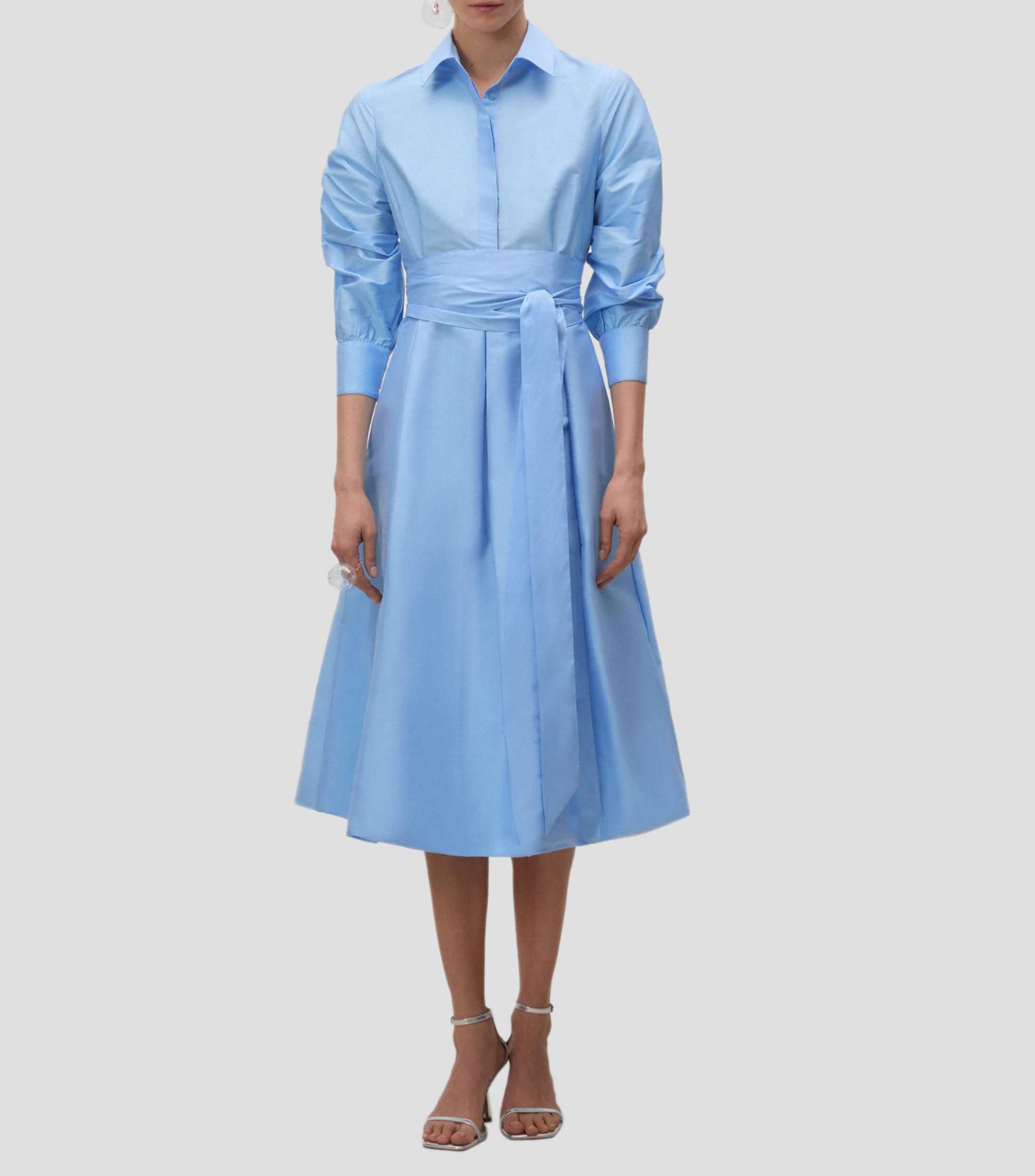 Vestido Midi liso Mujer