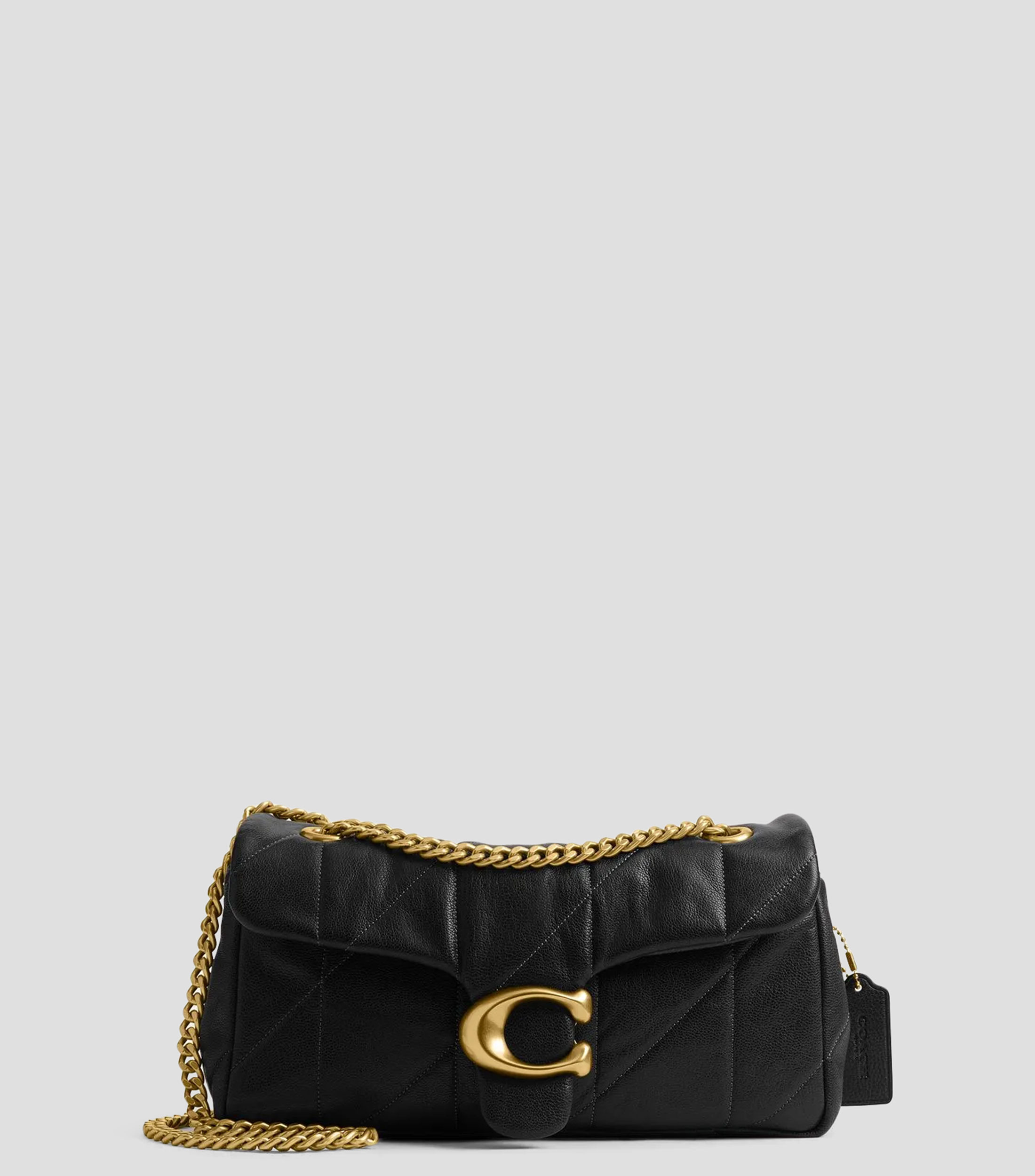 Bolsa Crossbody en piel de cabra con pespuntes Mujer
