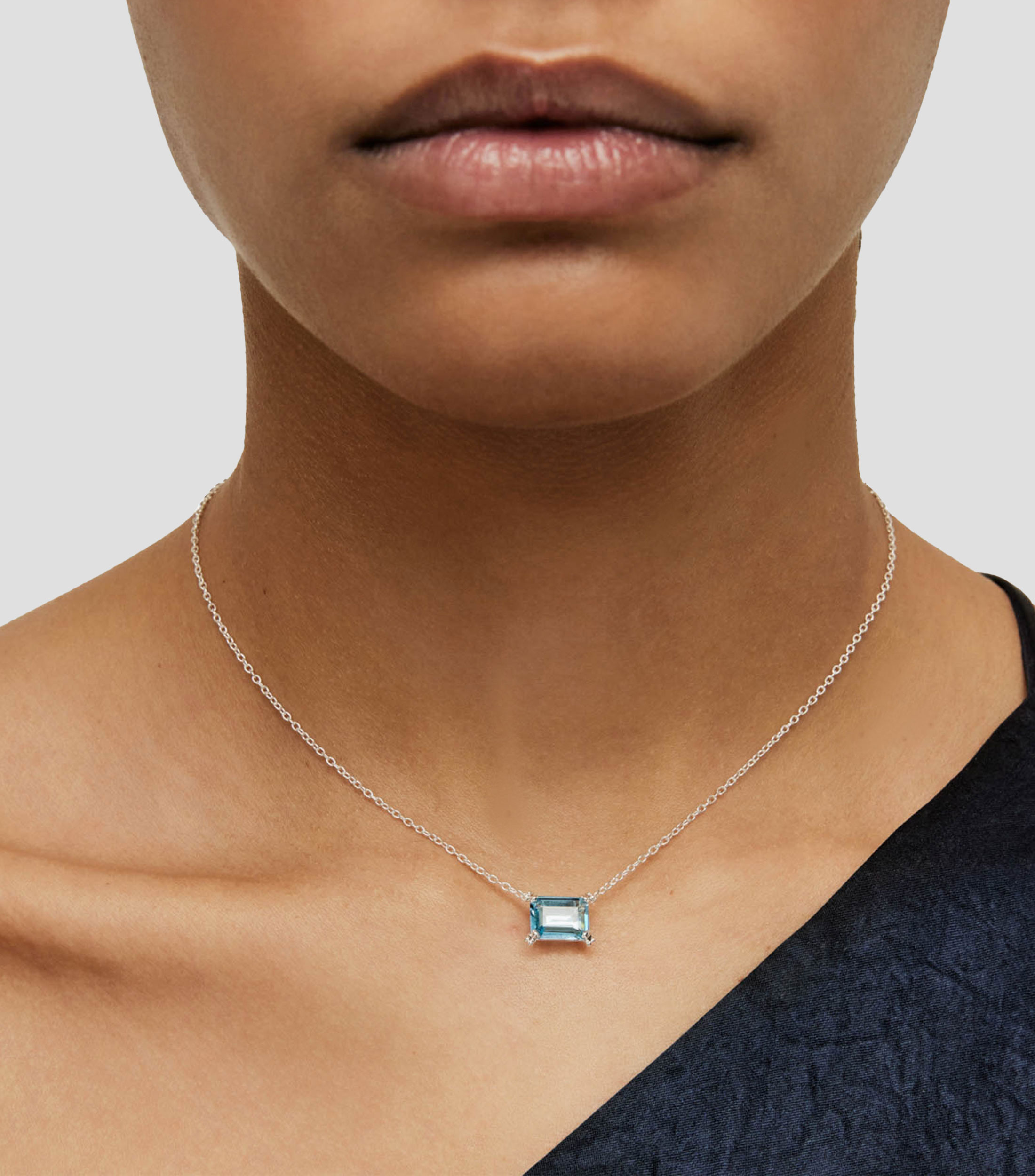 Collar en Plata .925 Color Pills con Topacio Mujer