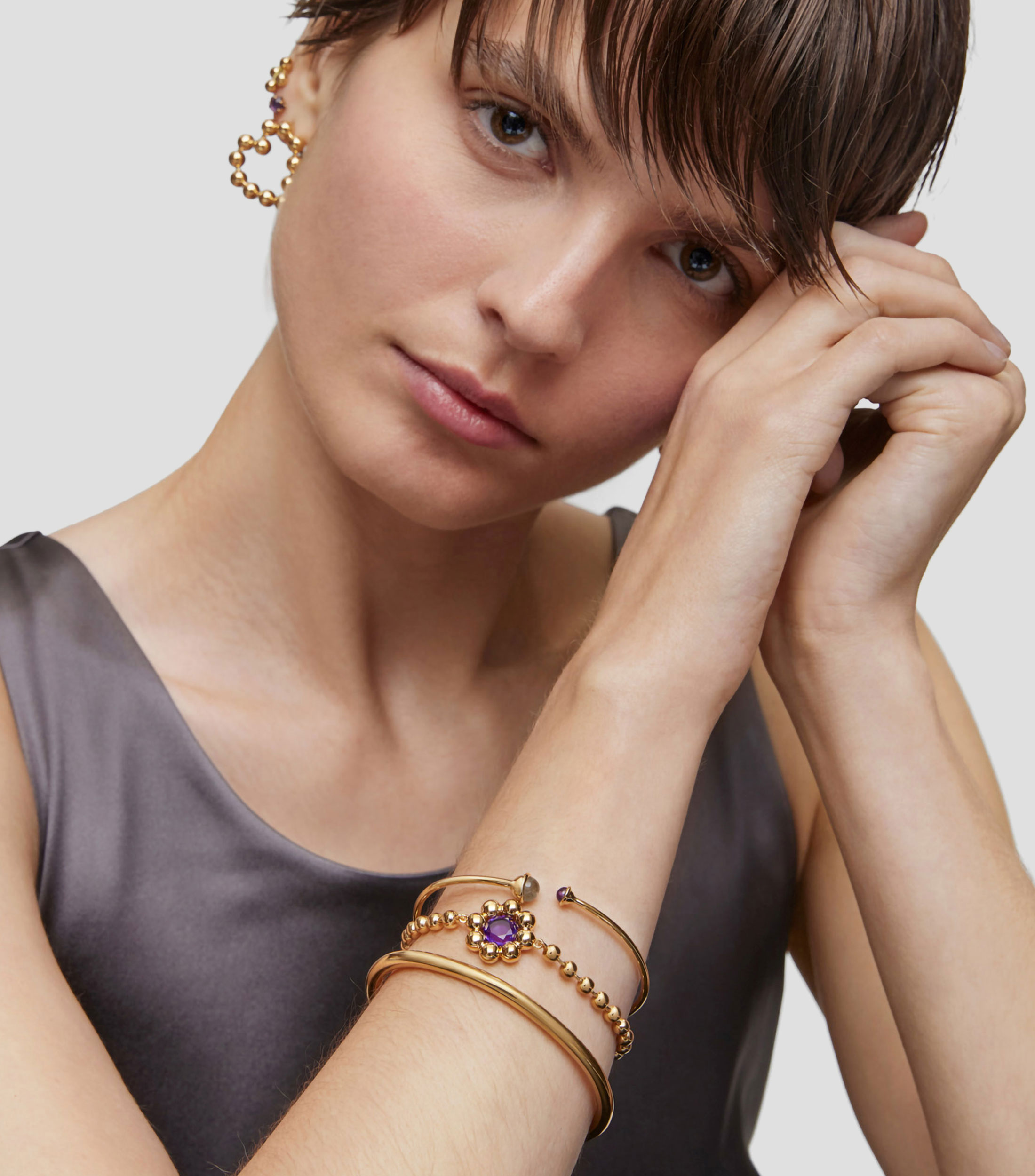 Pulsera en plata con motivo de flor Sugar Party Mujer