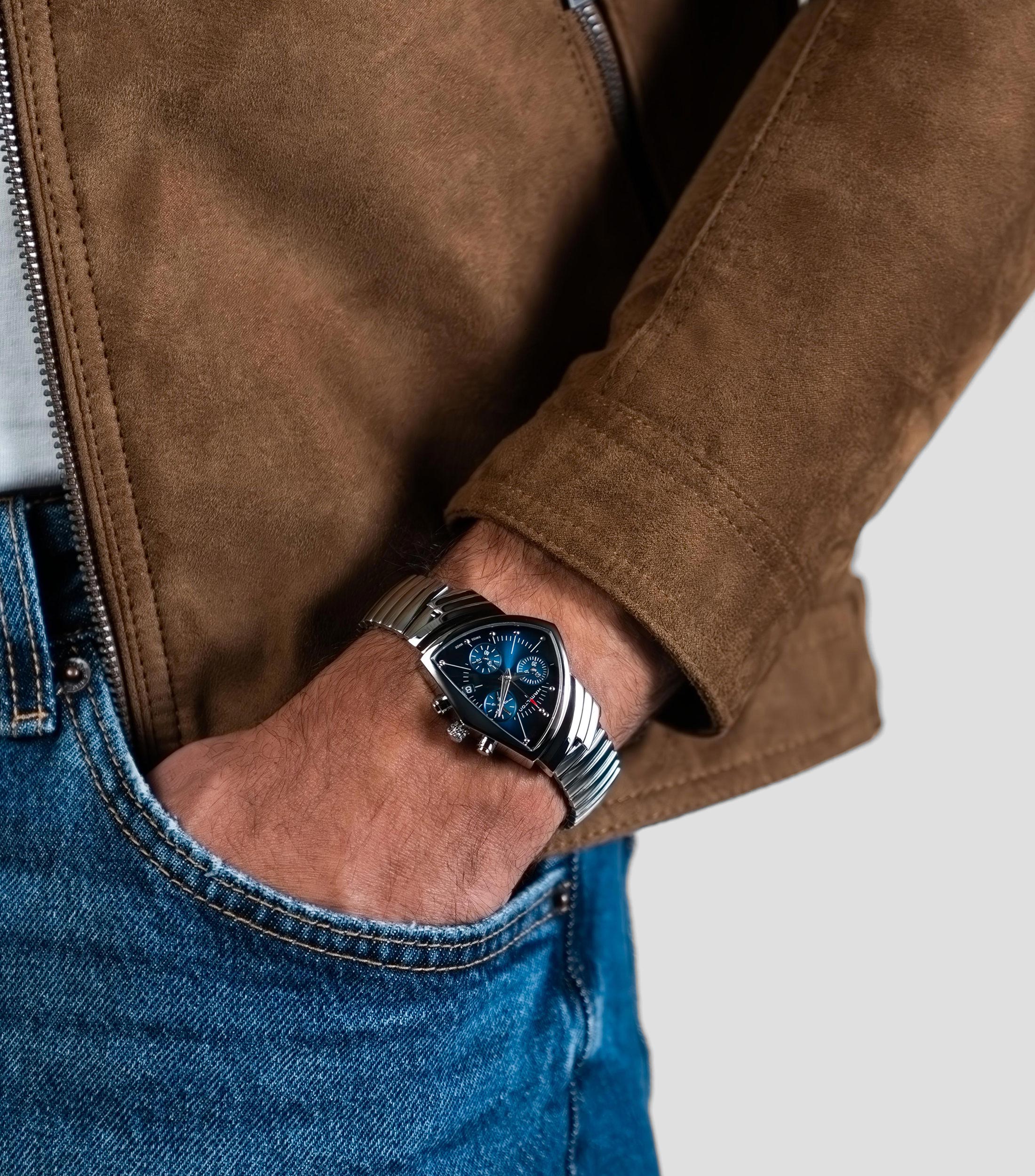 Reloj Unisex Ventura De vestir, Plateado