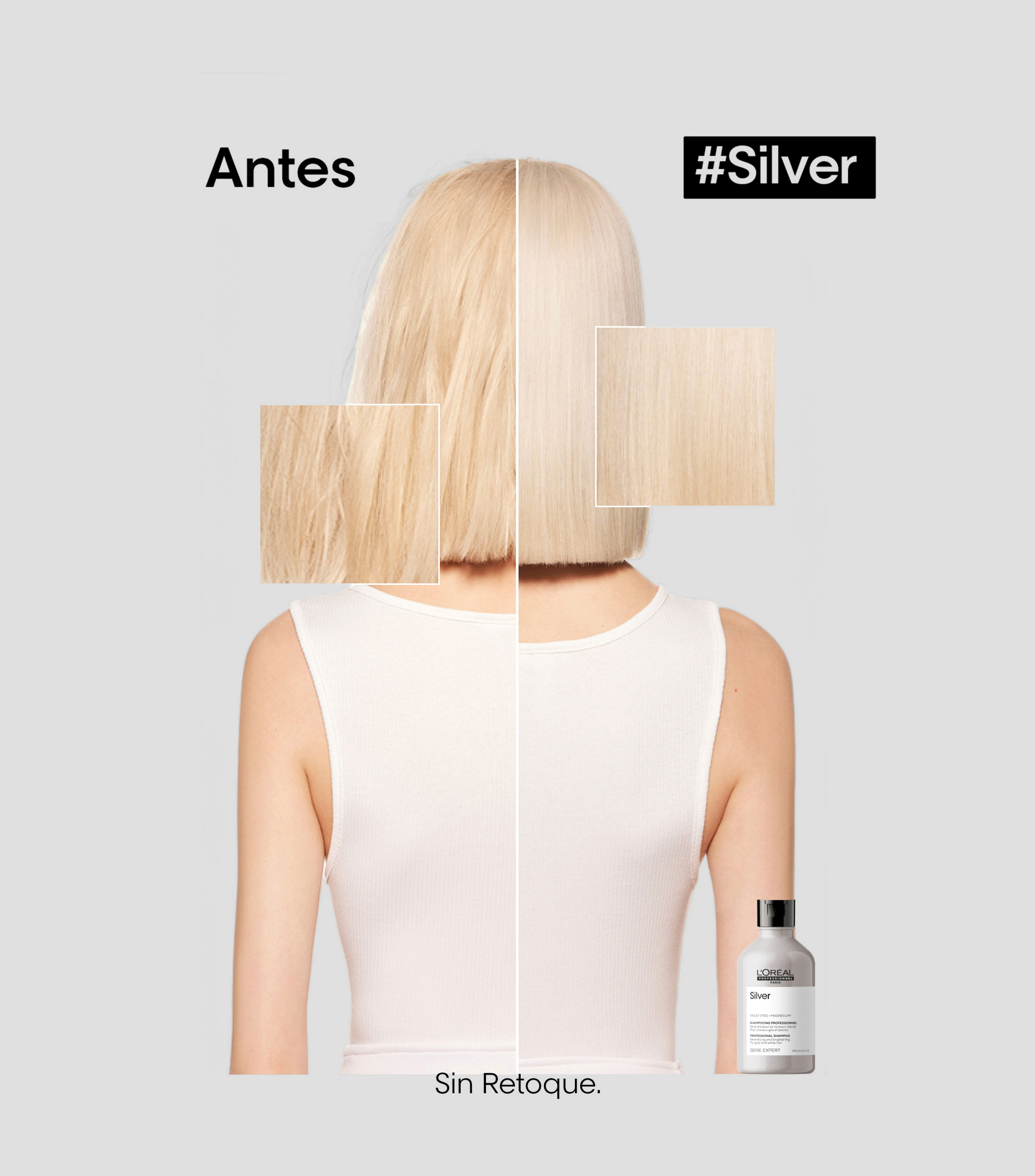 Shampoo para canas Silver, 300 ml