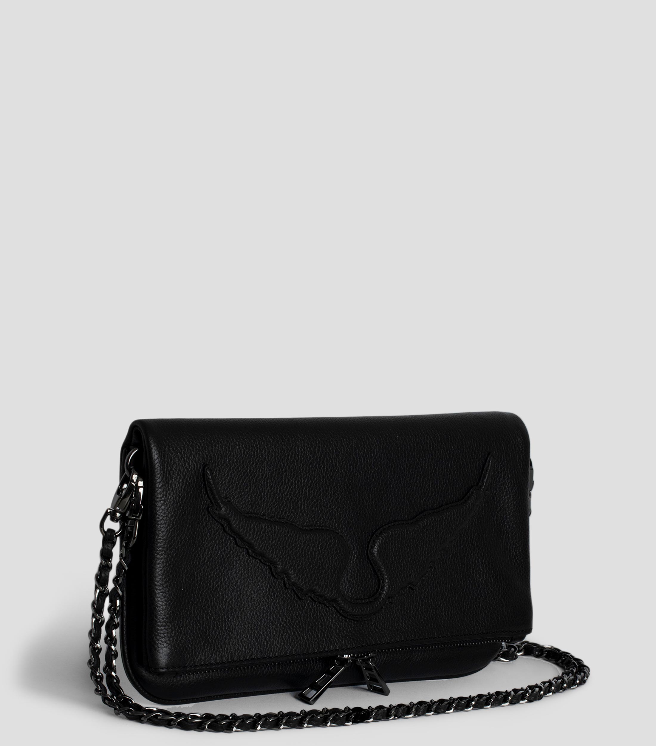 Bolsa Crossbody en piel semigranulado Mujer