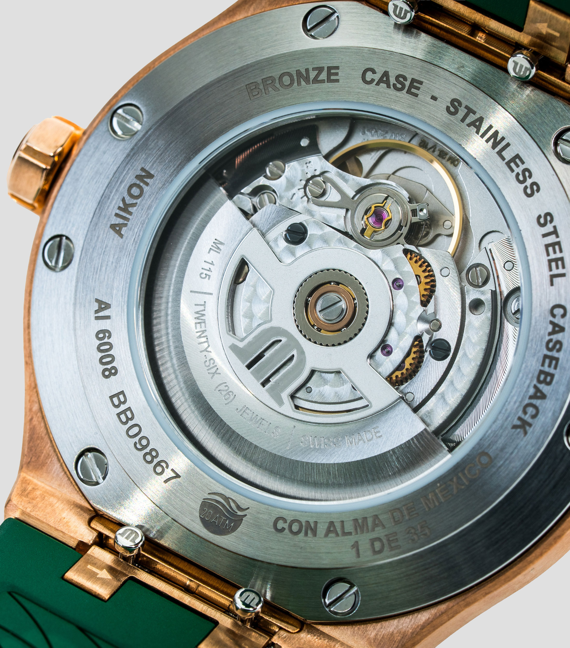 Reloj par hombre Aikon Automatic Edición Especial Bronce