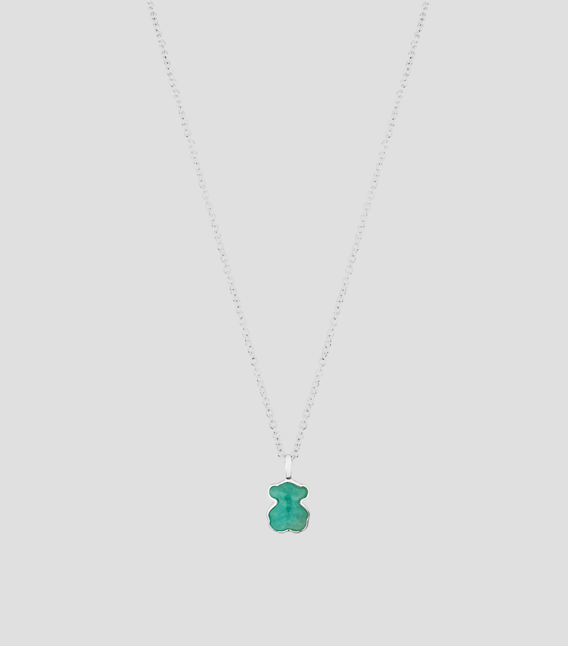 Collar con oso en plata .925 New Color Mujer