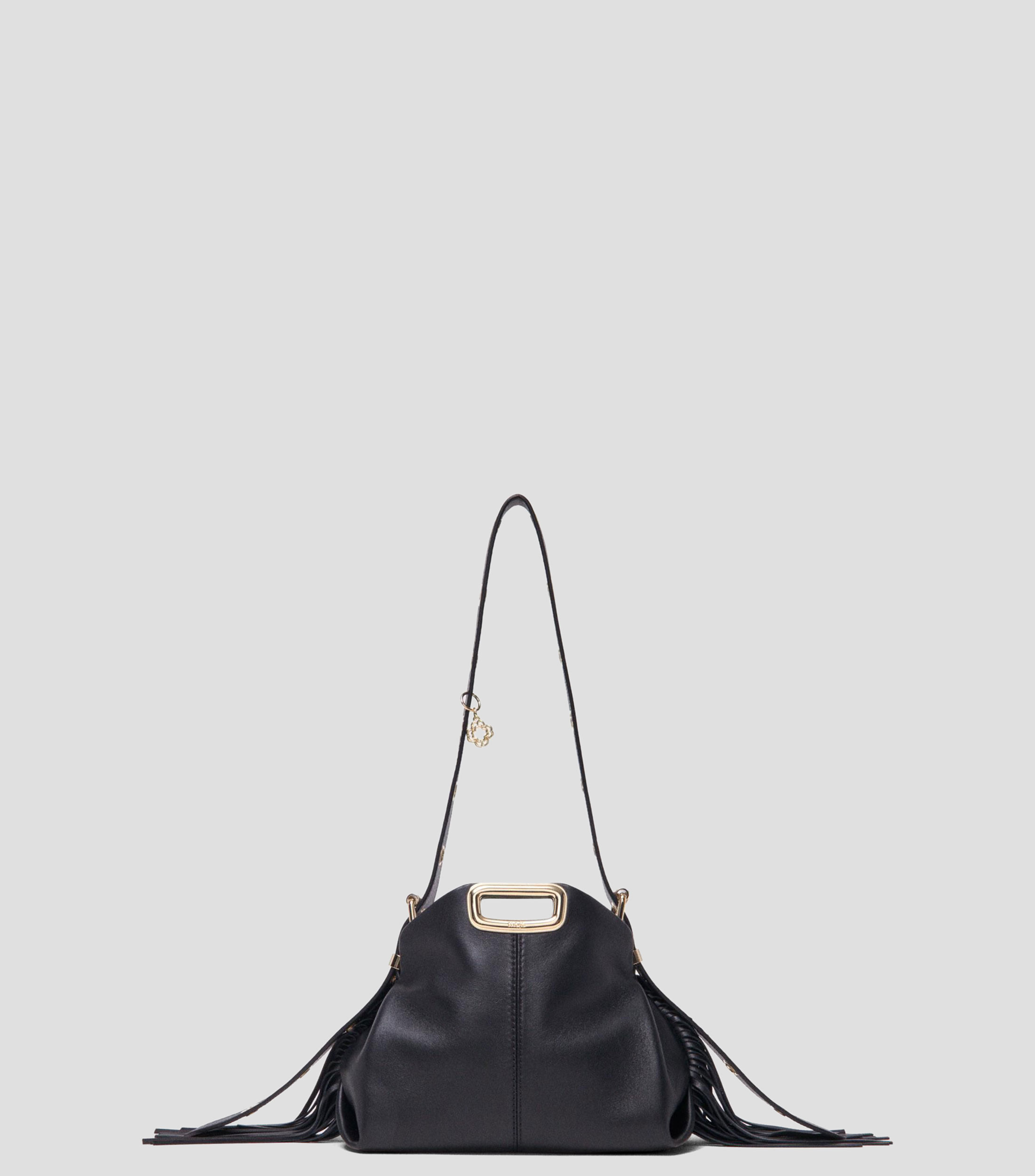 Bolsa shoulder en piel lisa Miss Mini Metal Handle Mujer