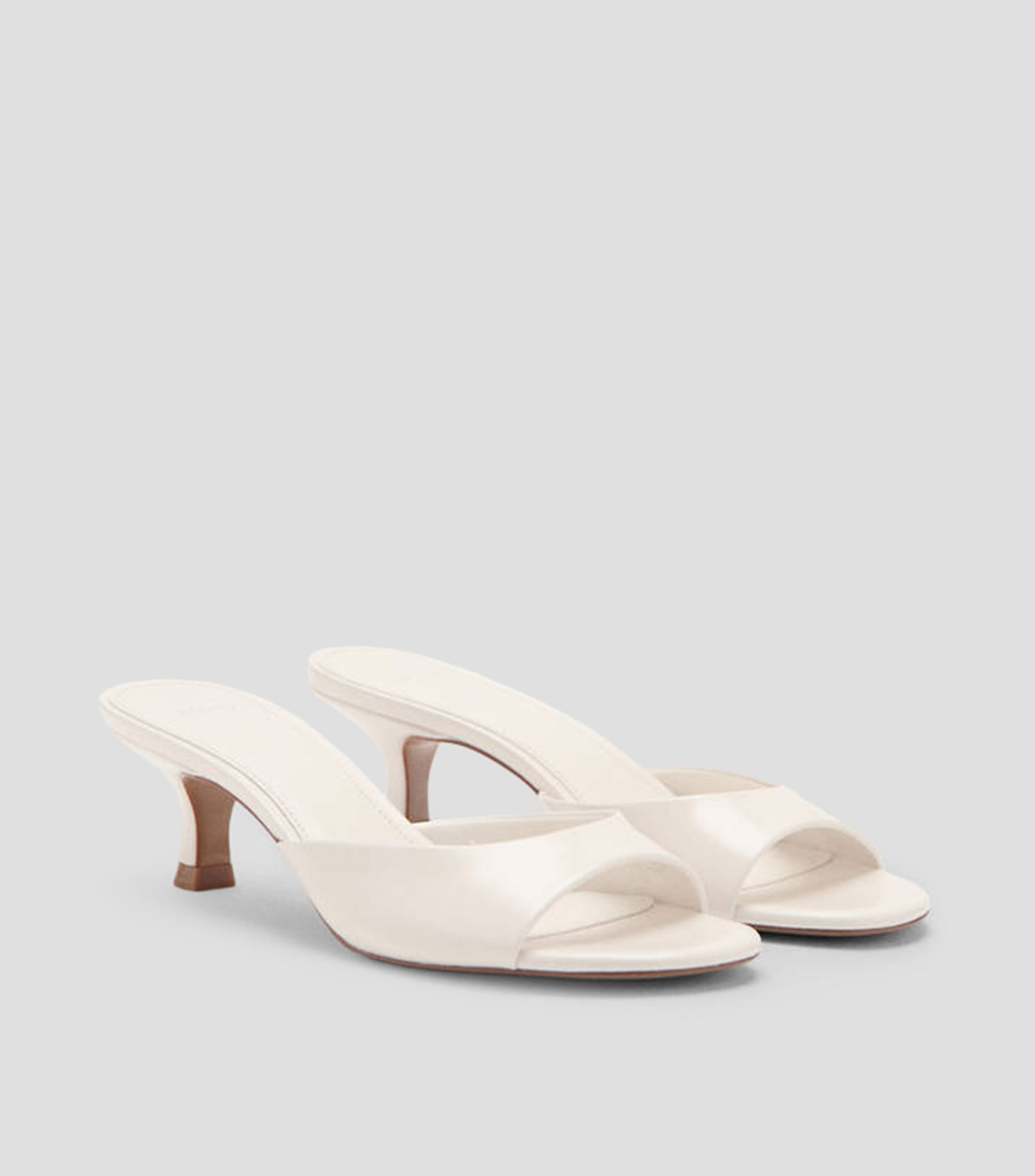 Sandalias tacón bajo delgado Mujer
