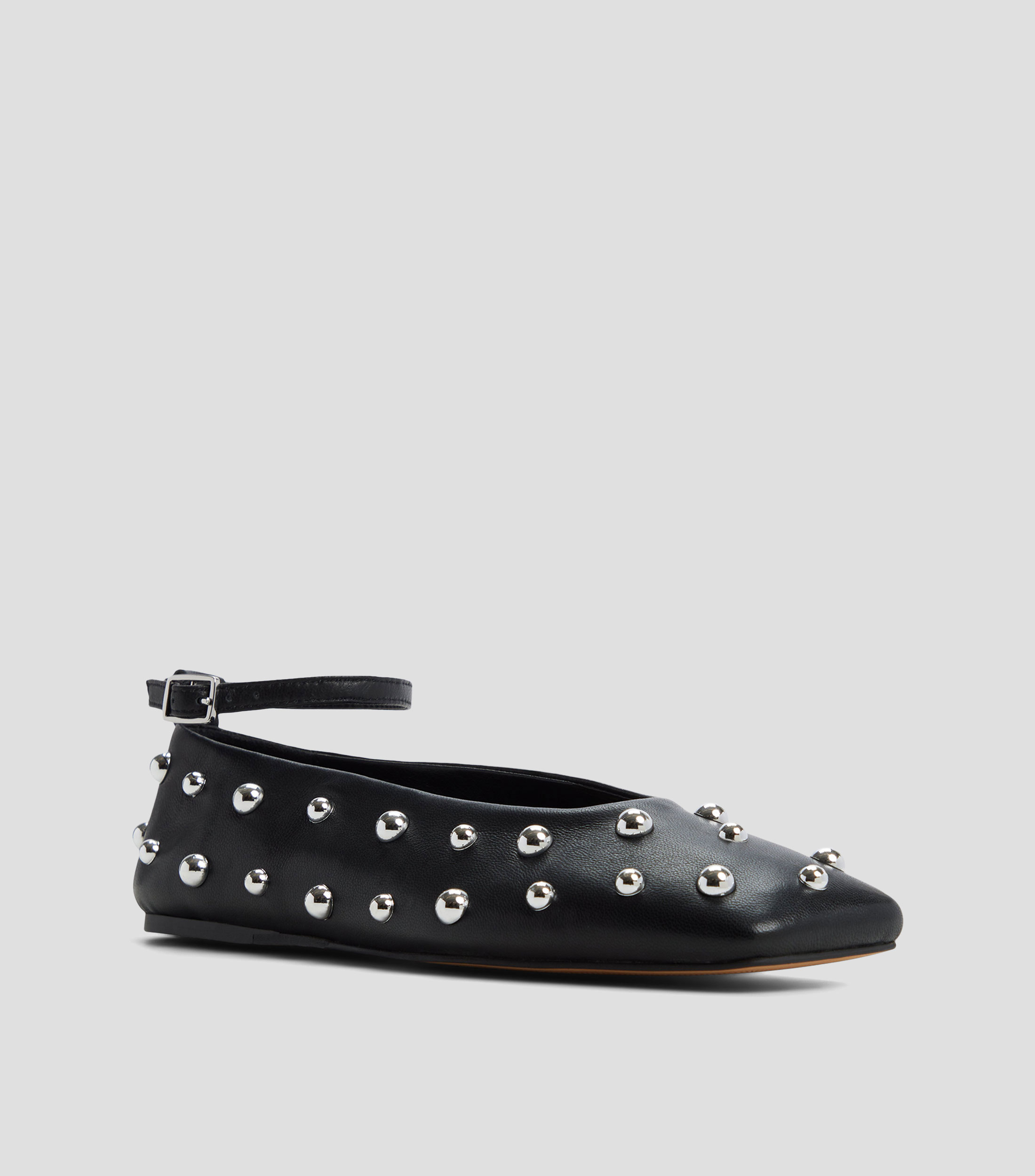 Flats en piel con pulsera Mujer
