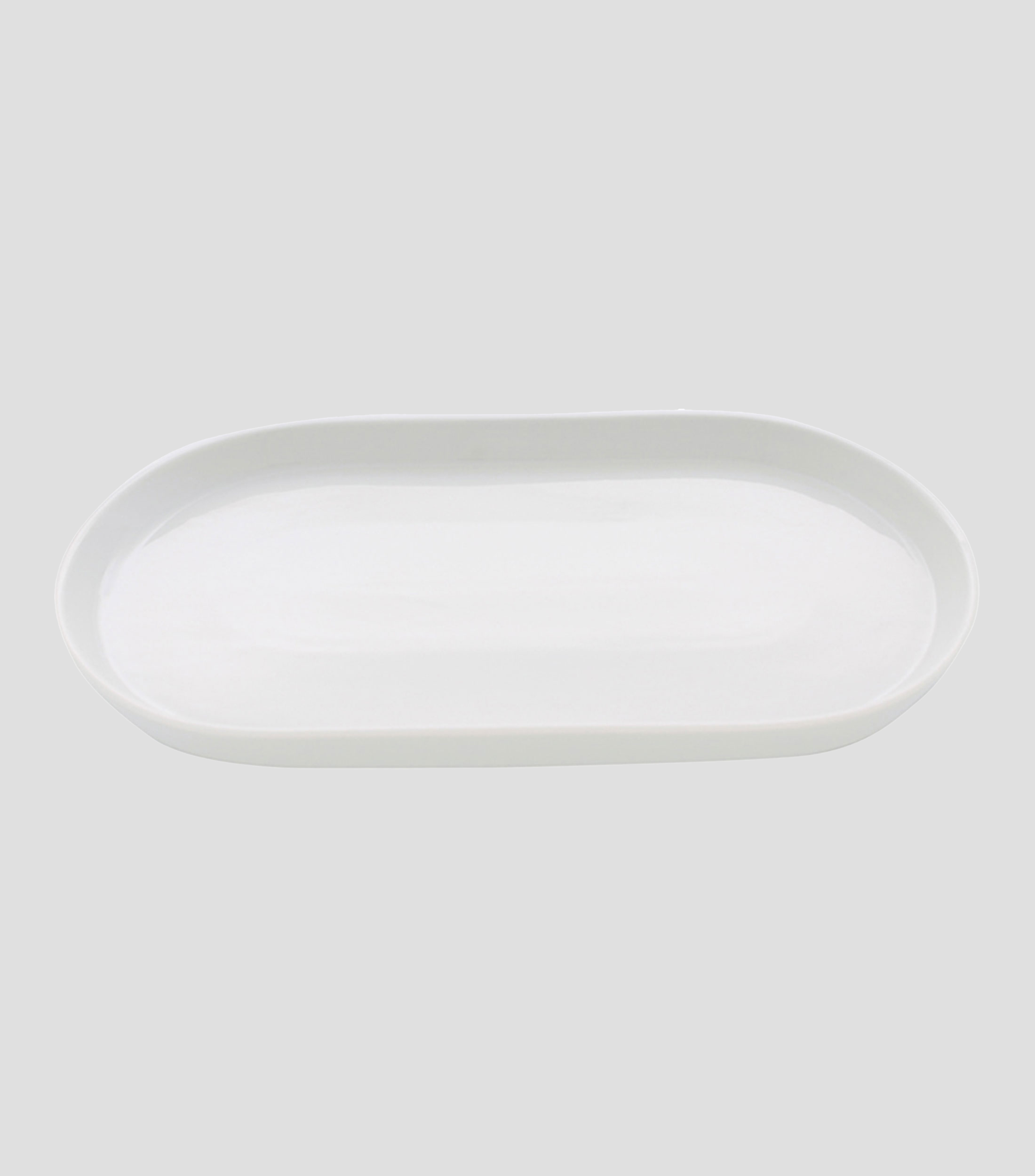 Platon oval blanco