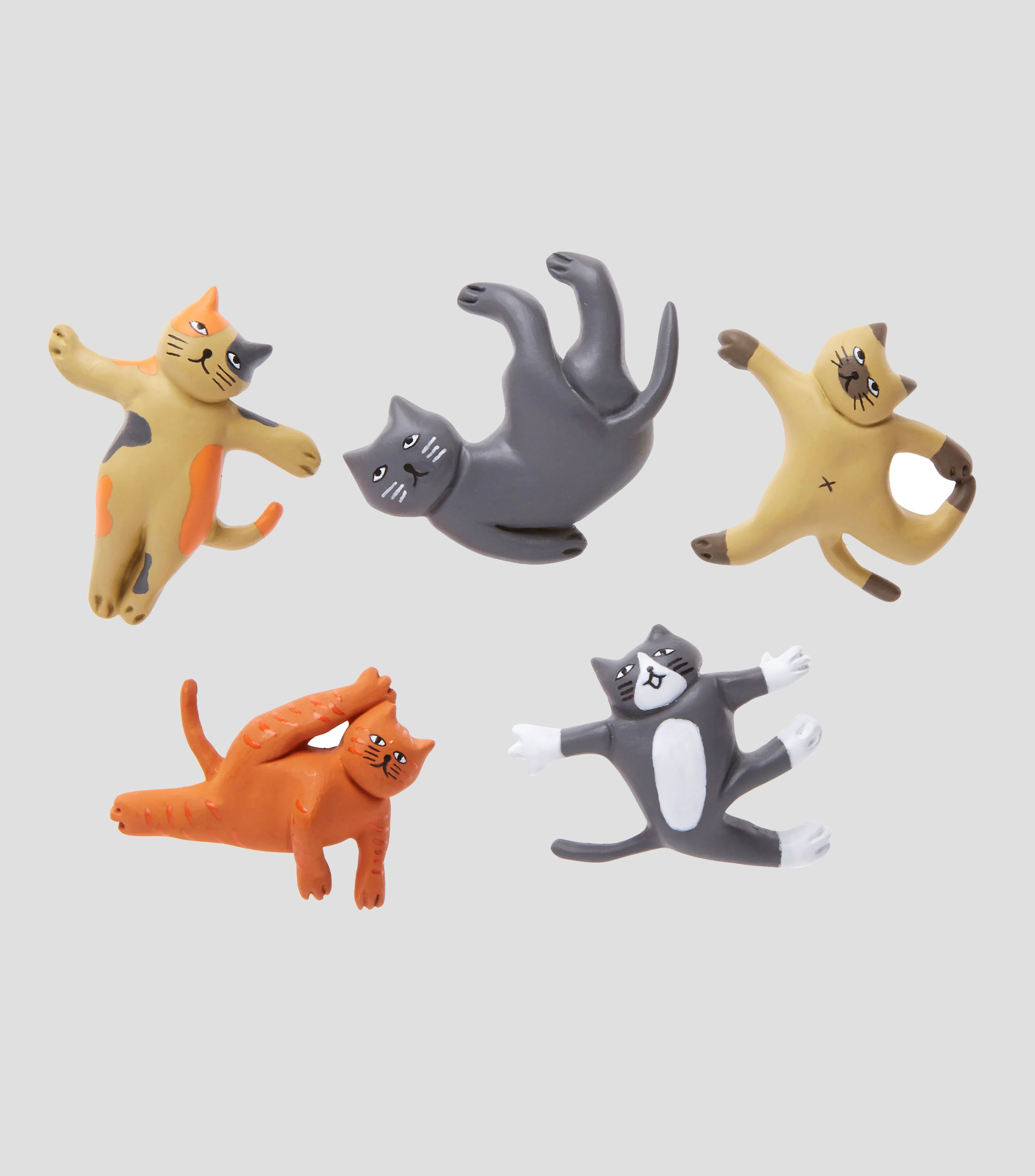 Set 5 magnetos - Gatitos Yoga