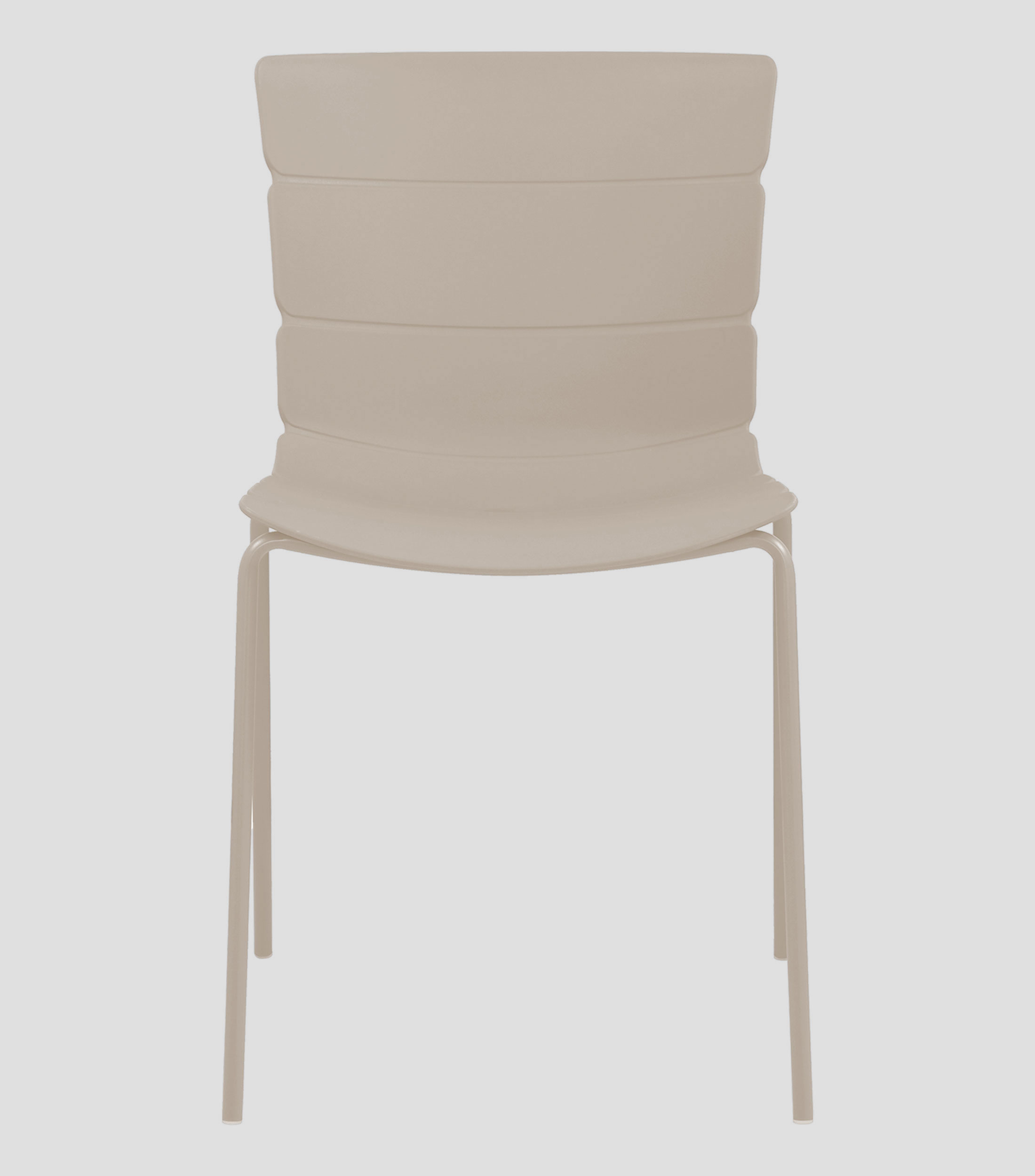 Silla S Brazo Metal Gris Roma