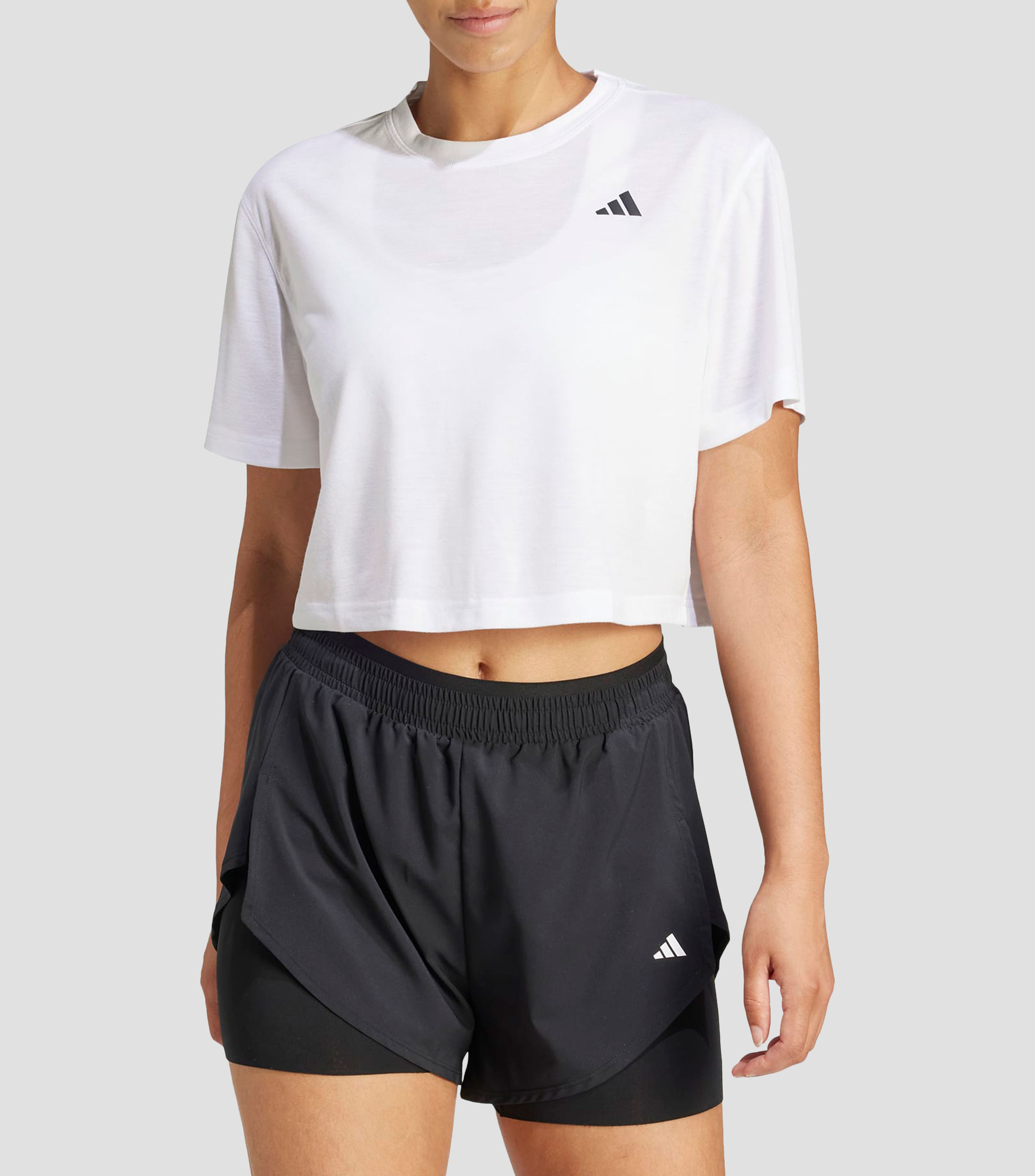 Playera para entrenamiento Train Essentials Boxy lisa Mujer