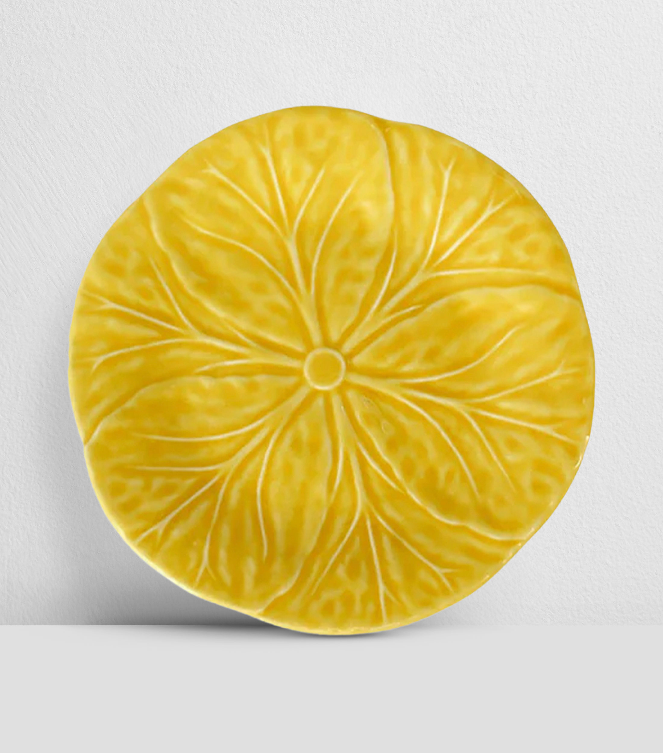 Set de 4 platos para pan amarillo
