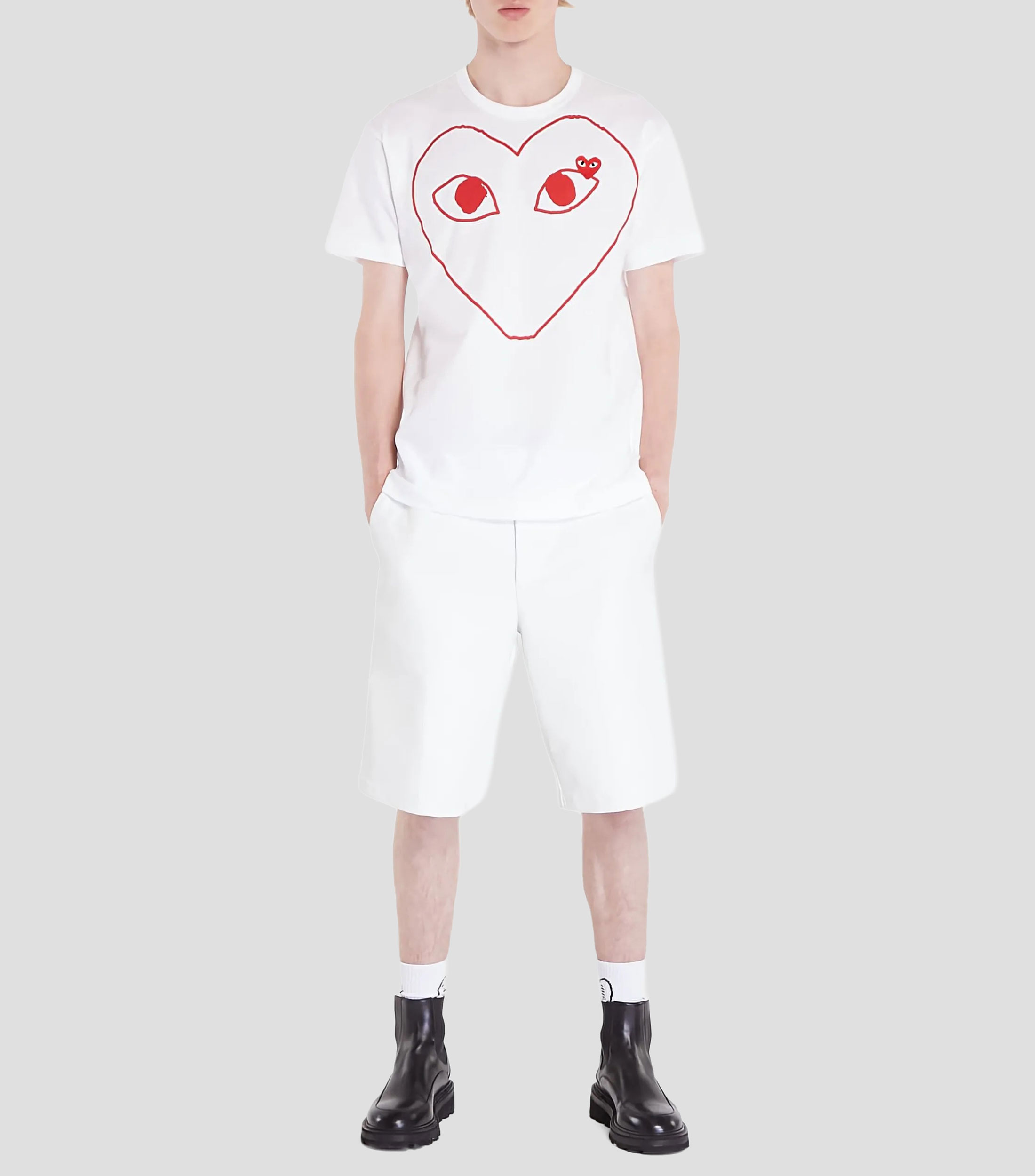 Playera cuello redondo manga corta estampada Hombre