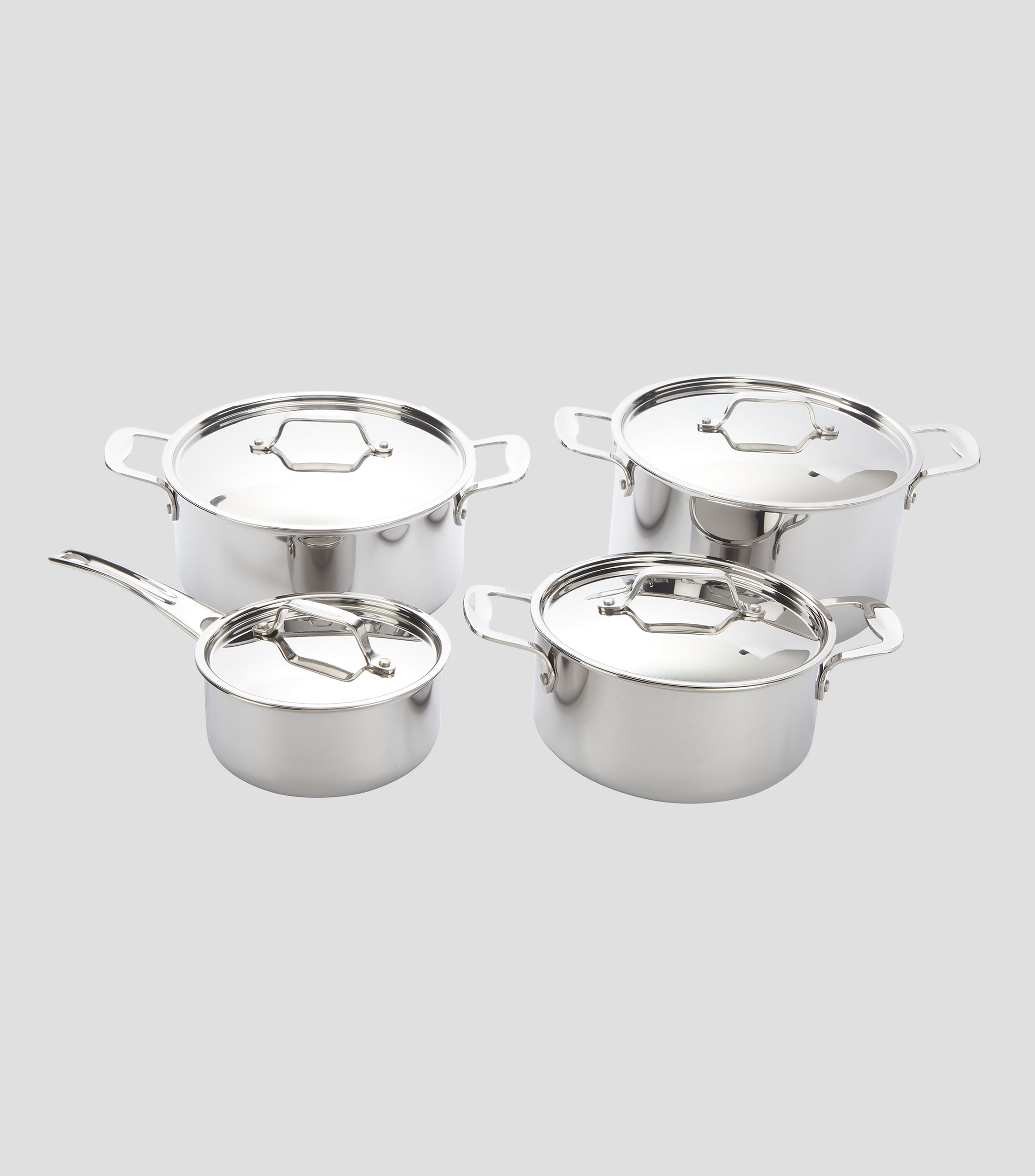 Batería de cocina en acero inoxidable Supreme 4 Piezas