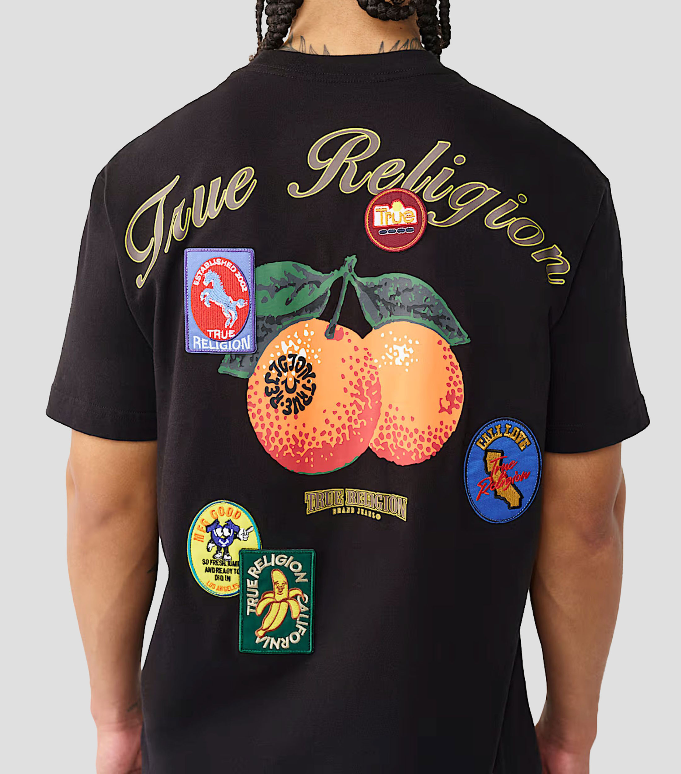 Playera cuello redondo manga corta estampado Hombre