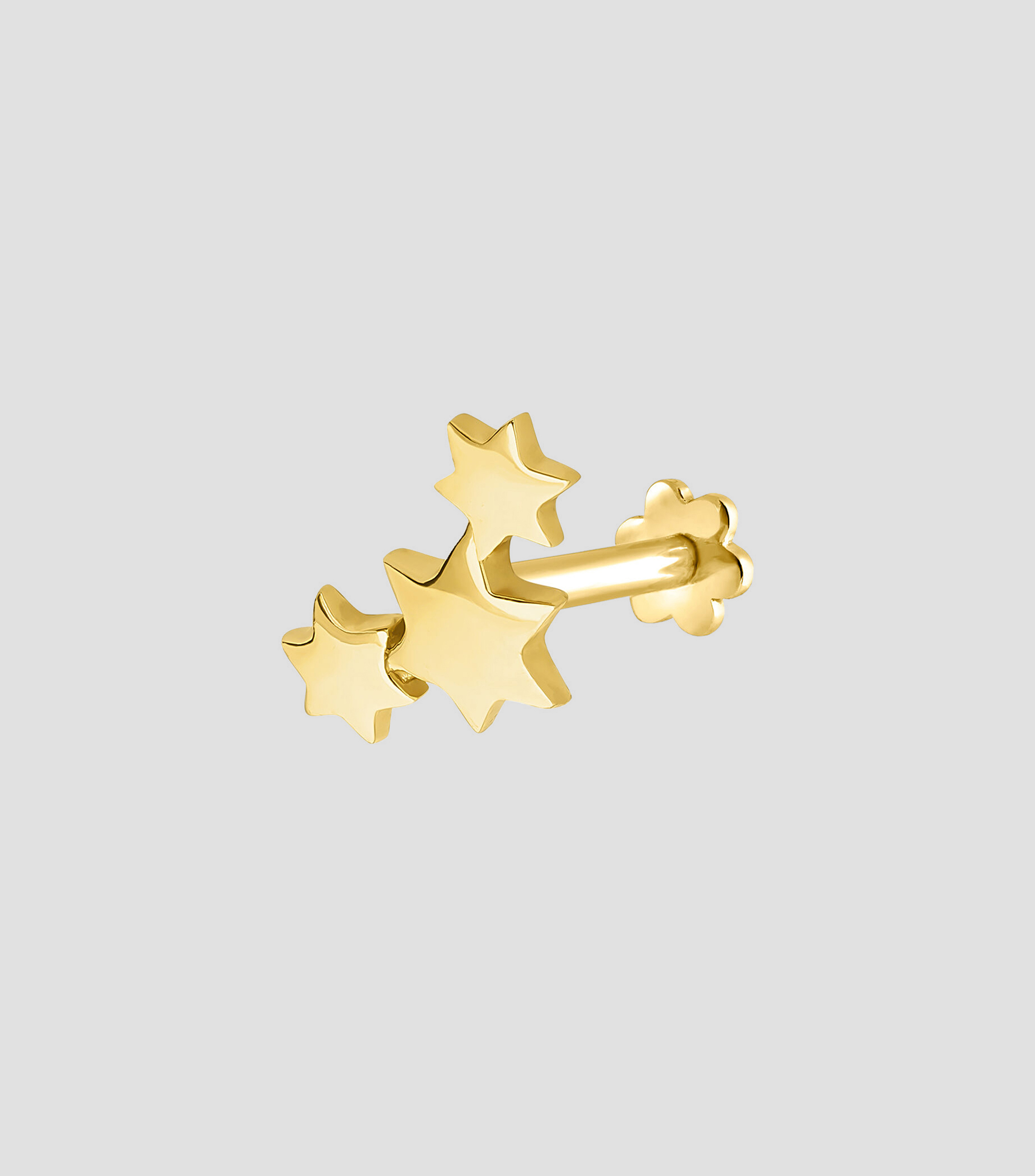 Arete Piercing en oro amarillo 9 Kts Mujer