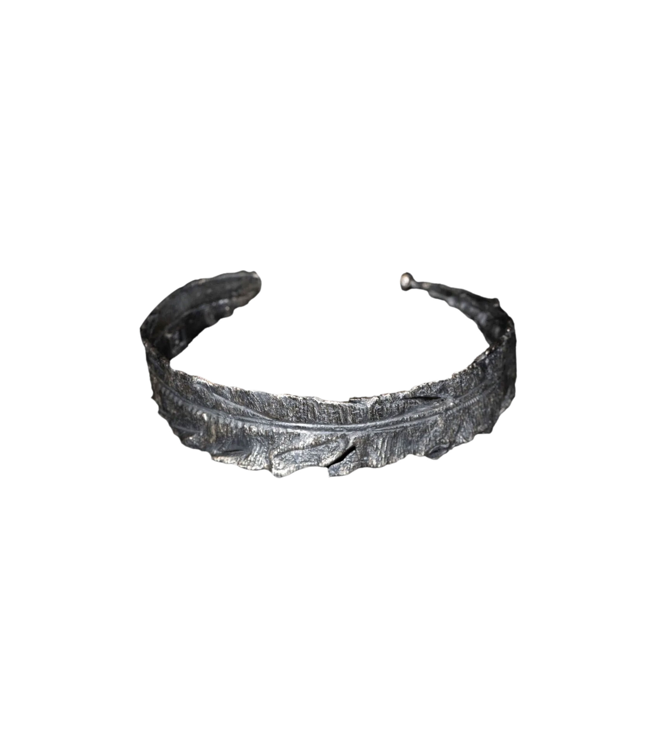 Brazalete en plata Hombre