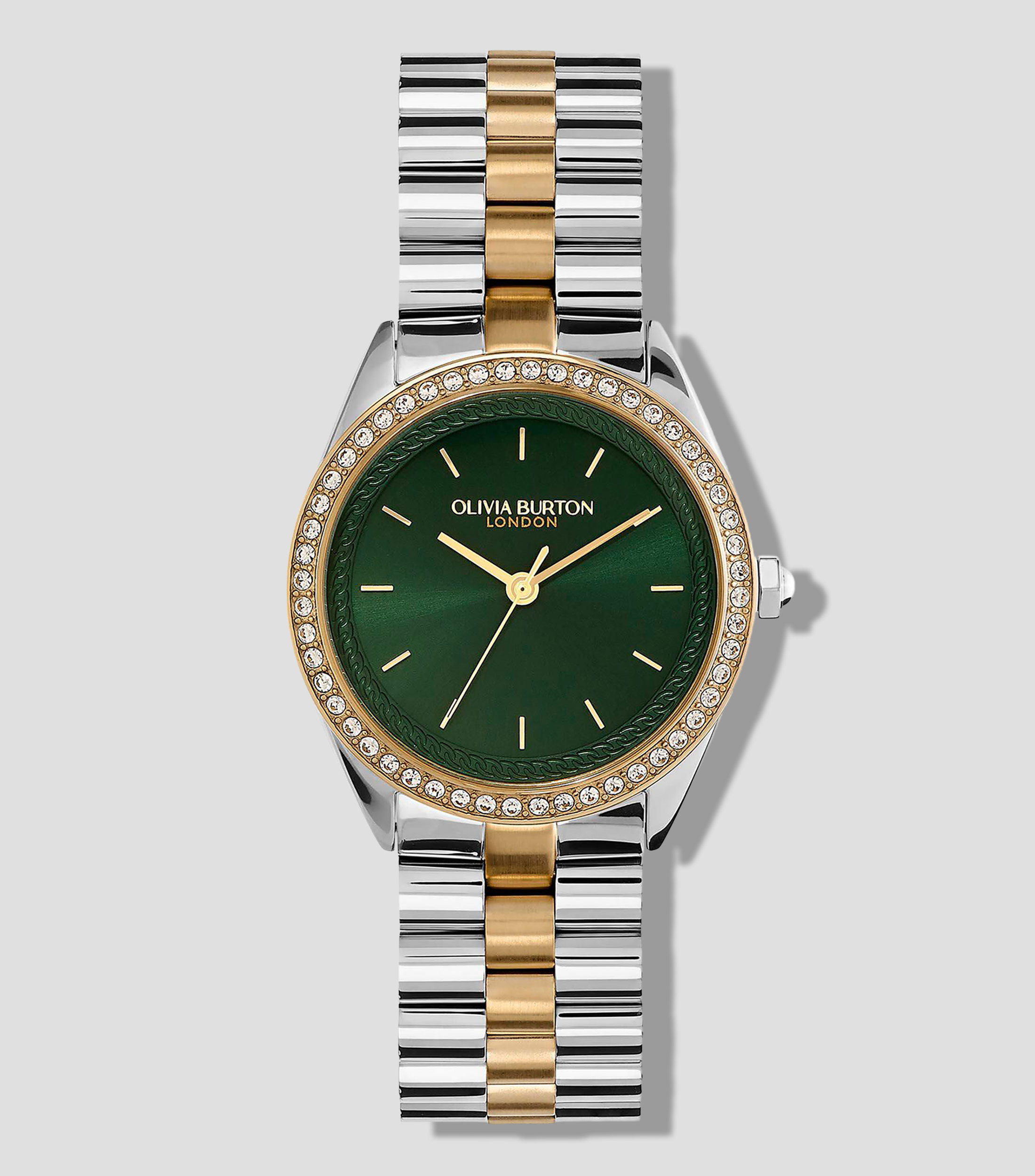 Reloj para Mujer Bejewelled Casual Dorado, Plateado
