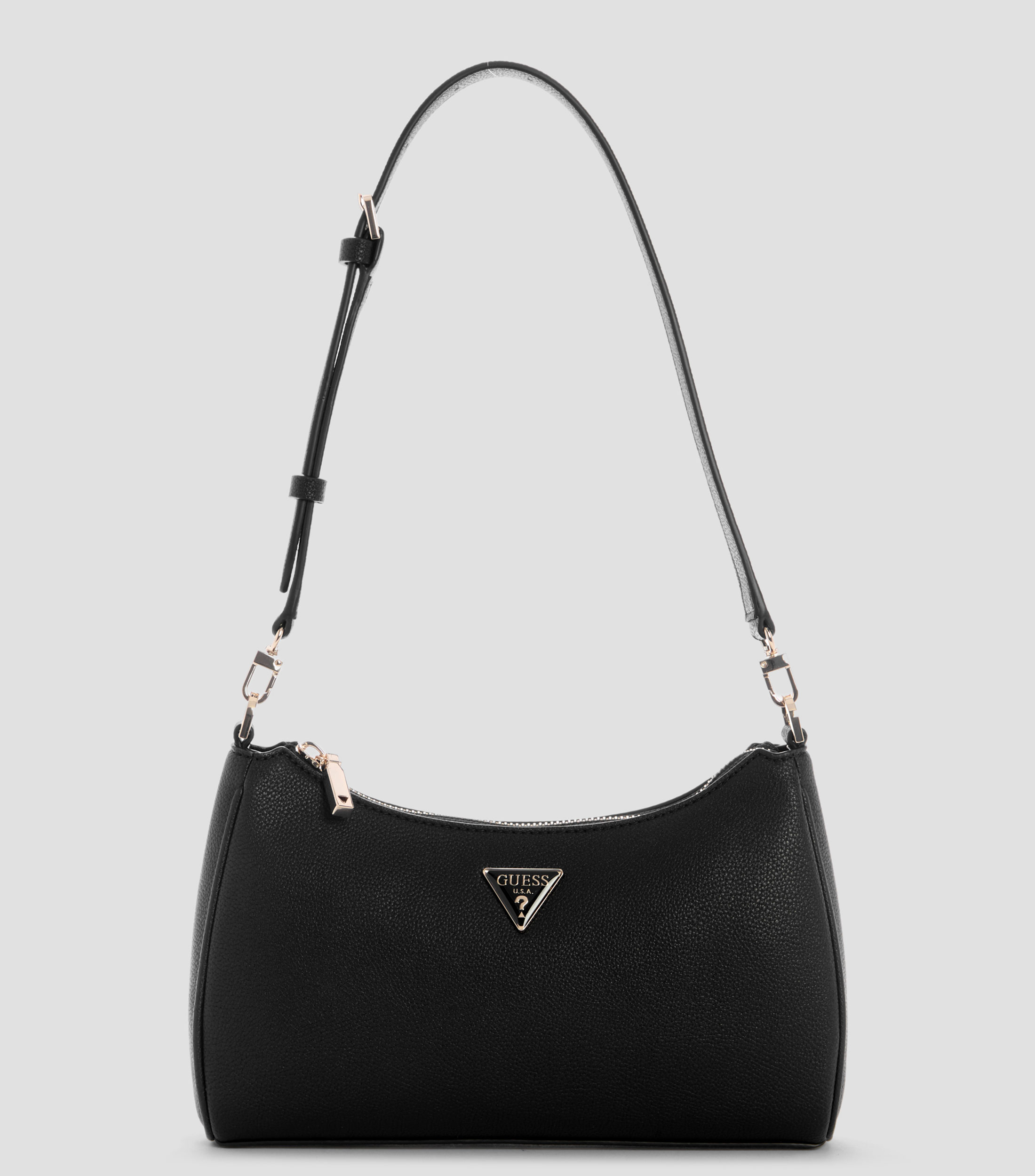 Bolsa shoulder lisa con detalle texturizado Mujer