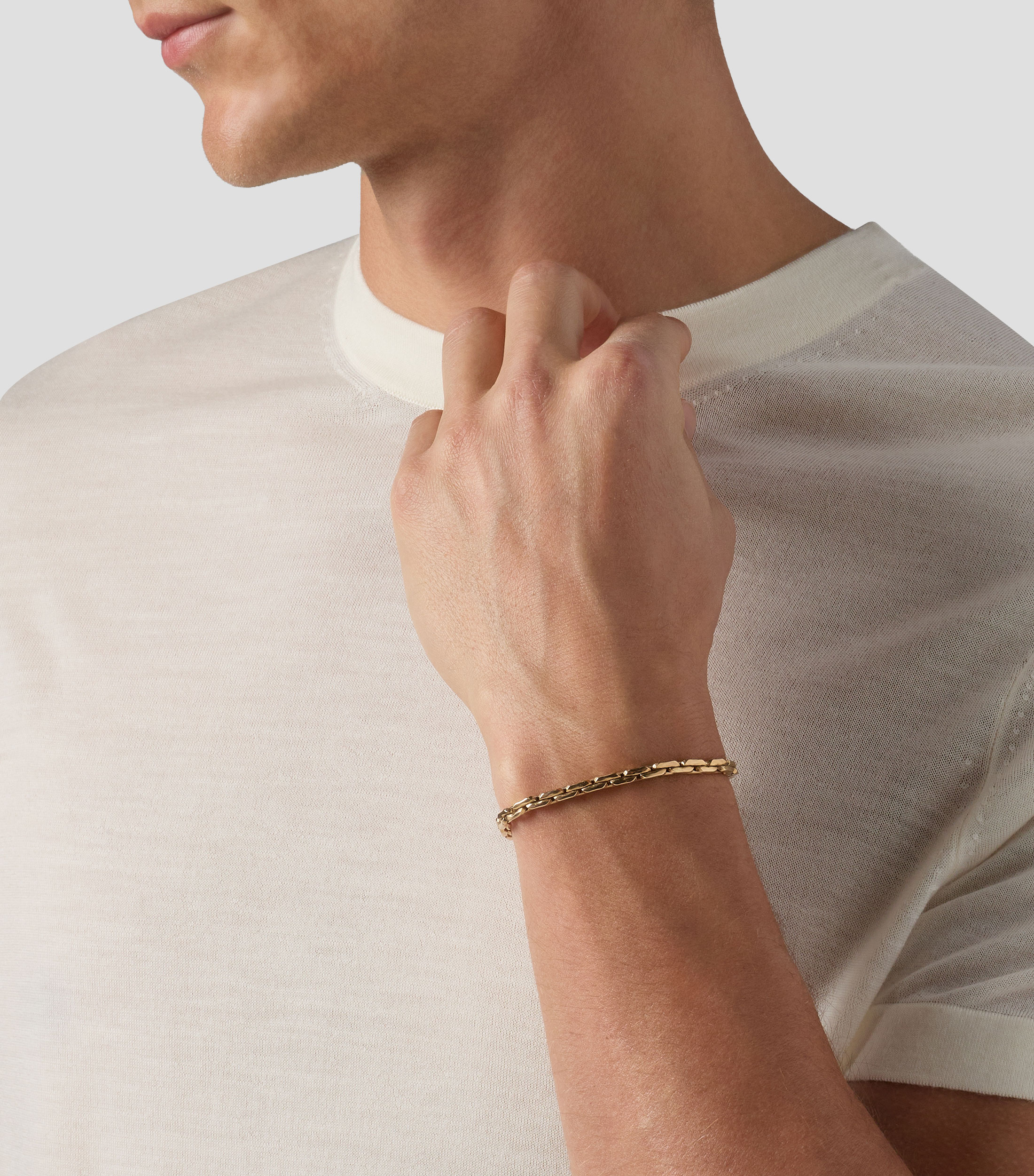 Pulsera en Oro amarillo de 10 Kilates Hombre