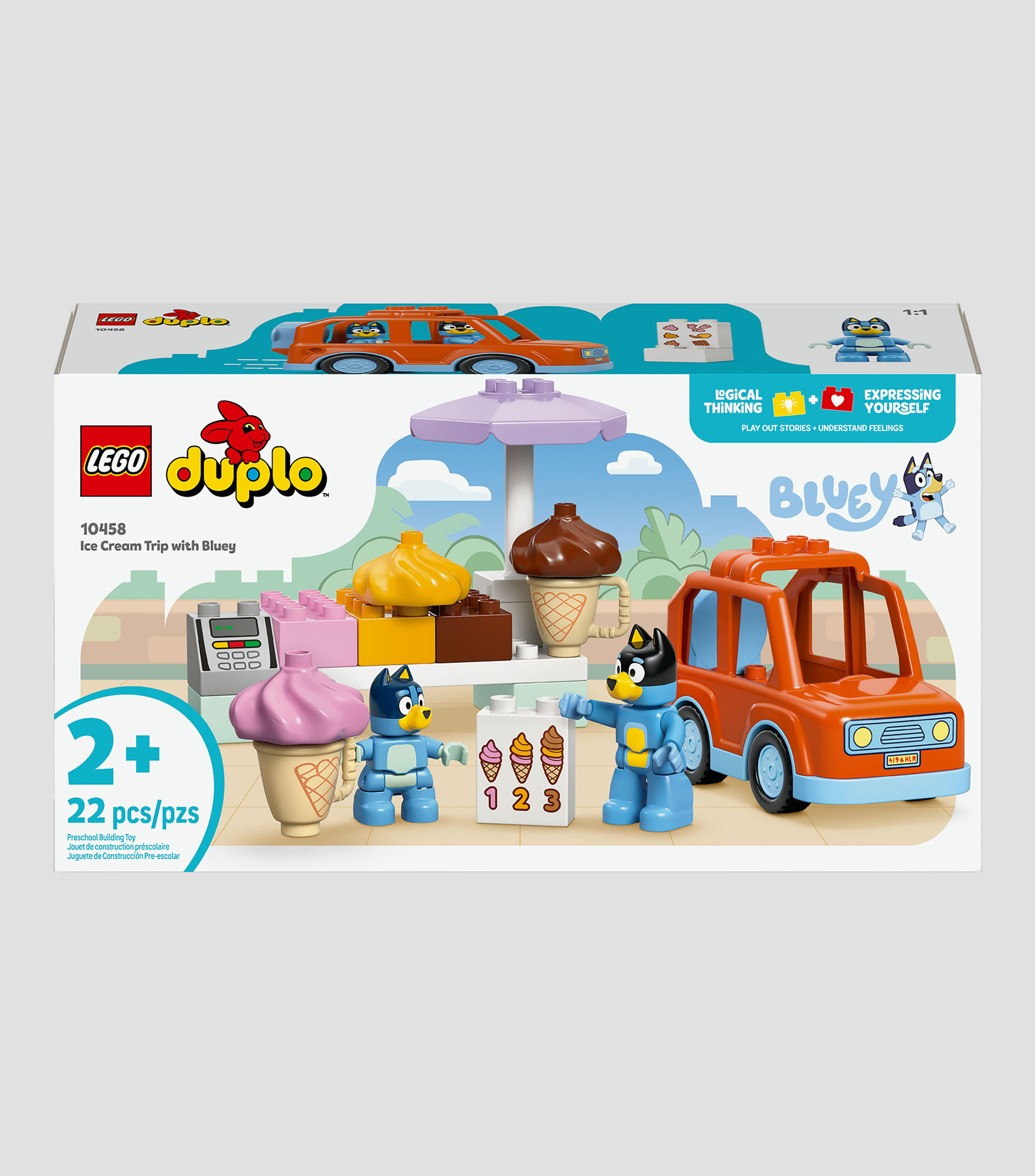 Lego Duplo Bluey Excursión a la Heladería con Bluey 10458