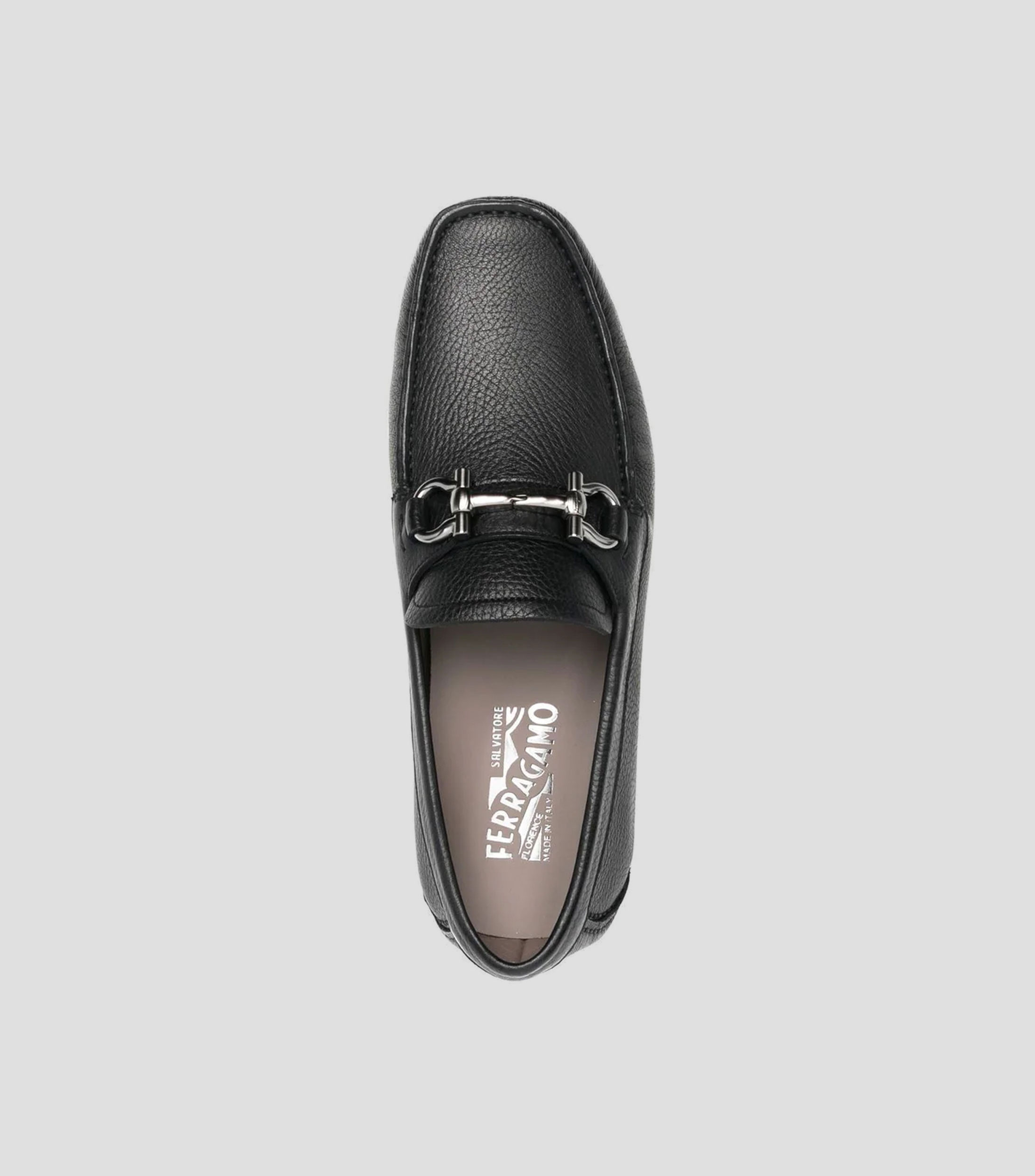 Mocasines sin cordones con placa del logo Hombre
