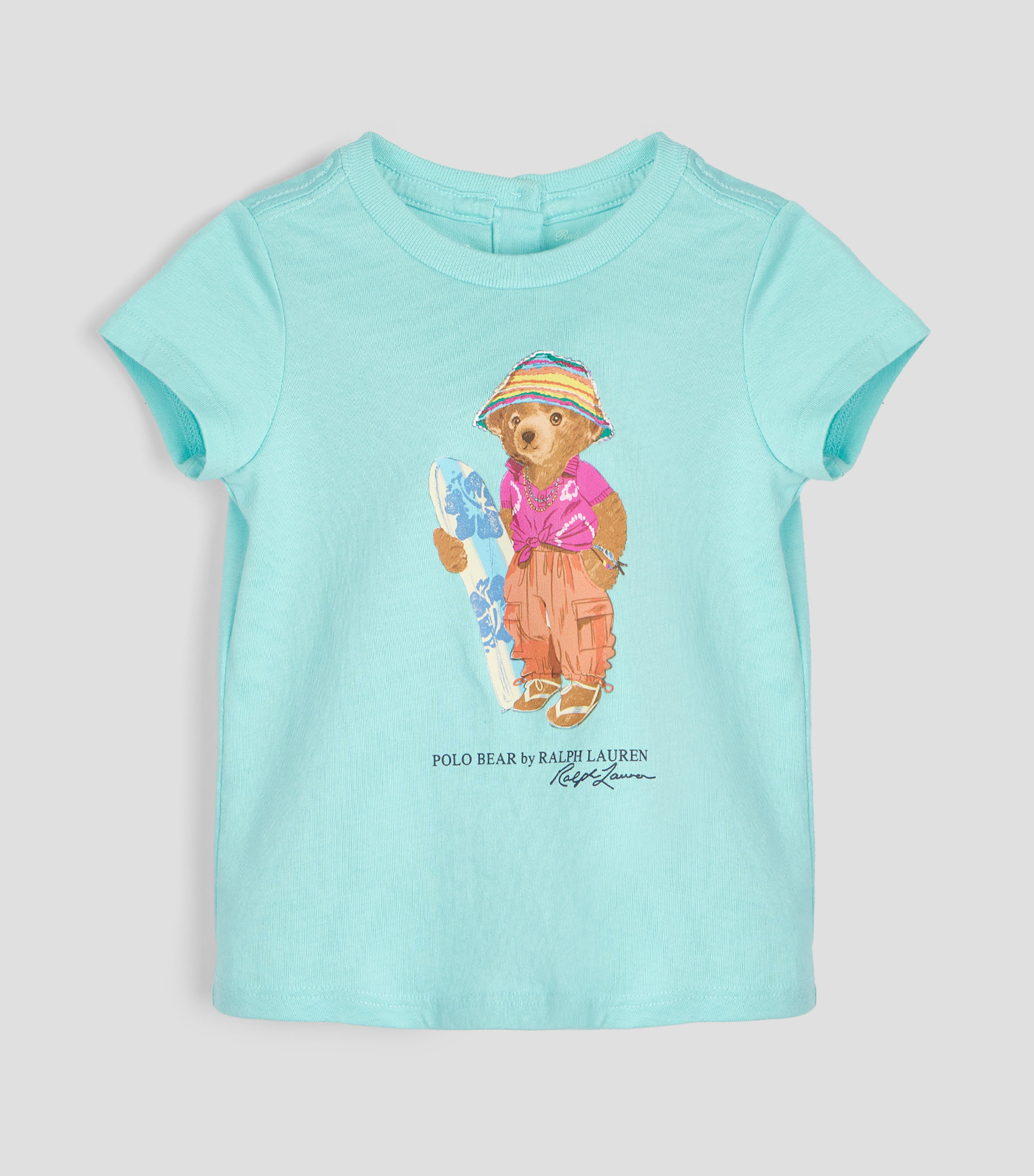 Playera cuello redondo manga corta estampada Bebé