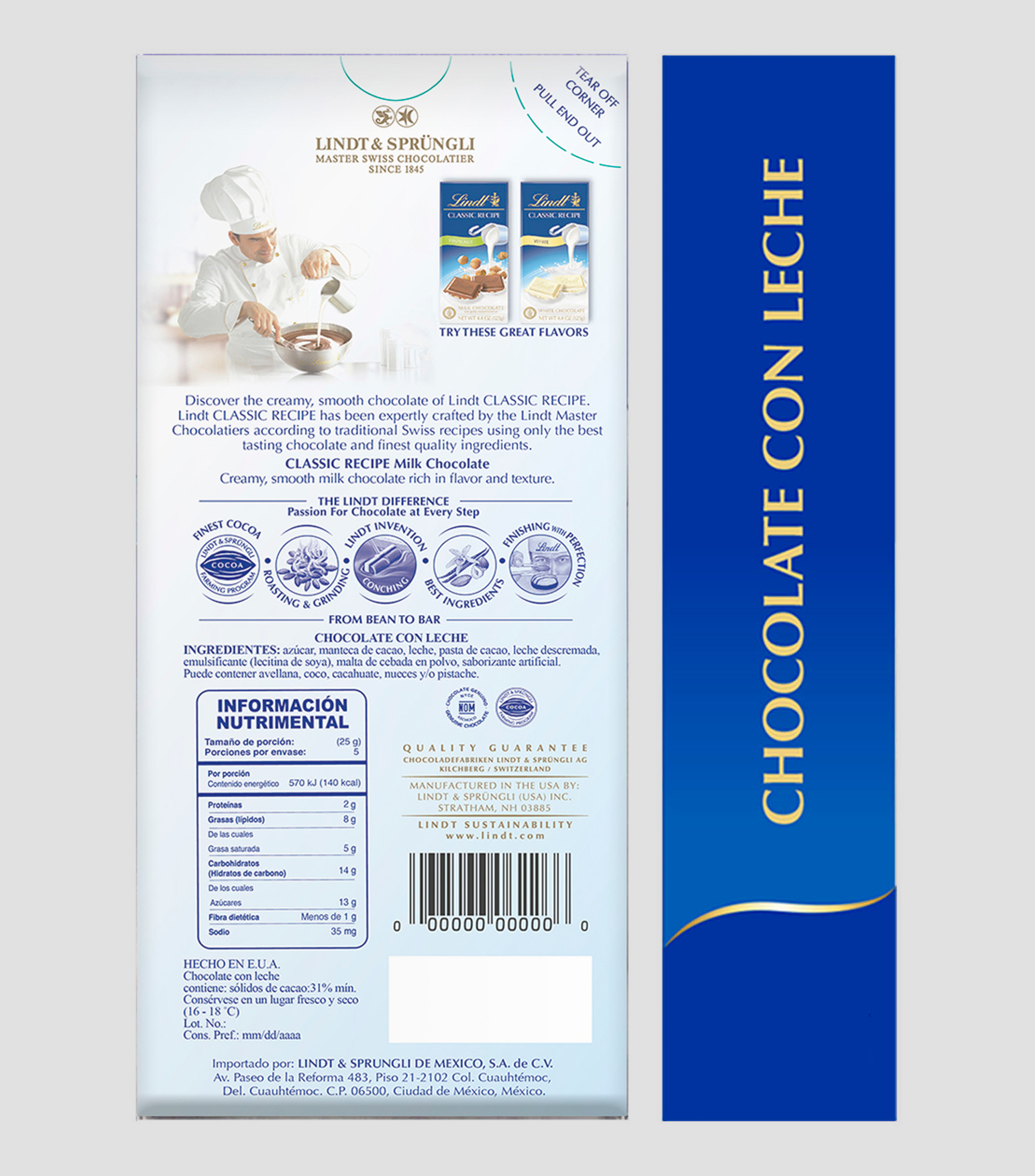 Chocolate Classic Recipe Milk, 125 g