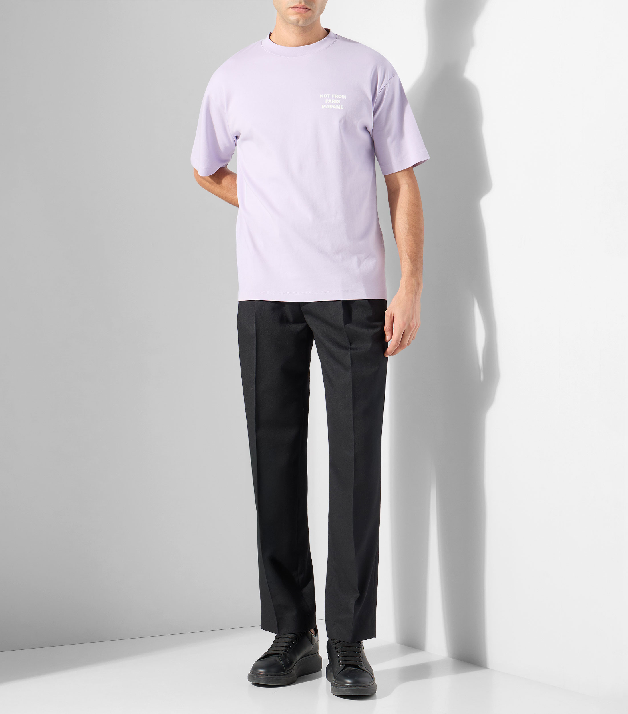 Playera cuello redondo manga corta lisa Hombre