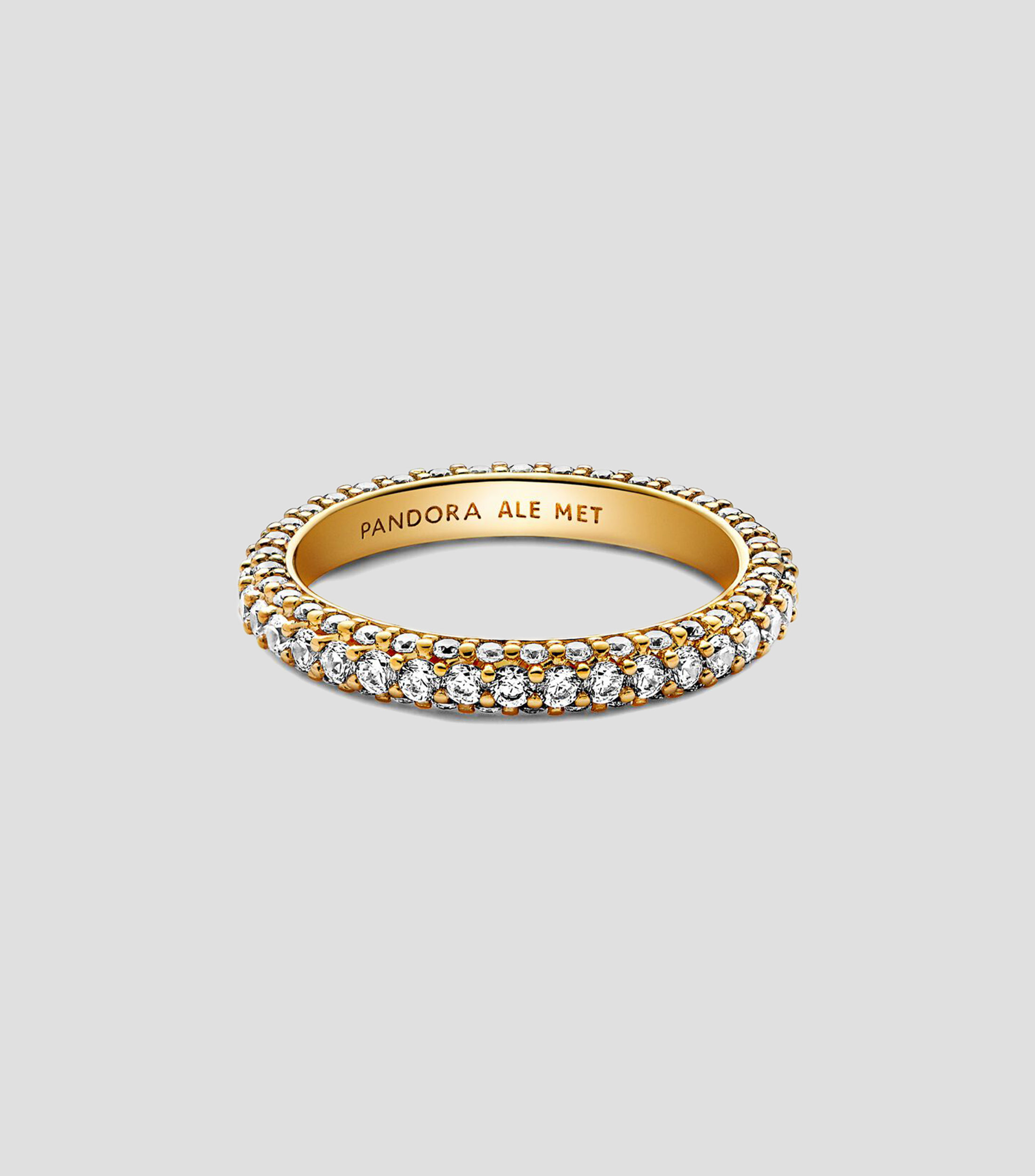 Anillo con zirconias Mujer