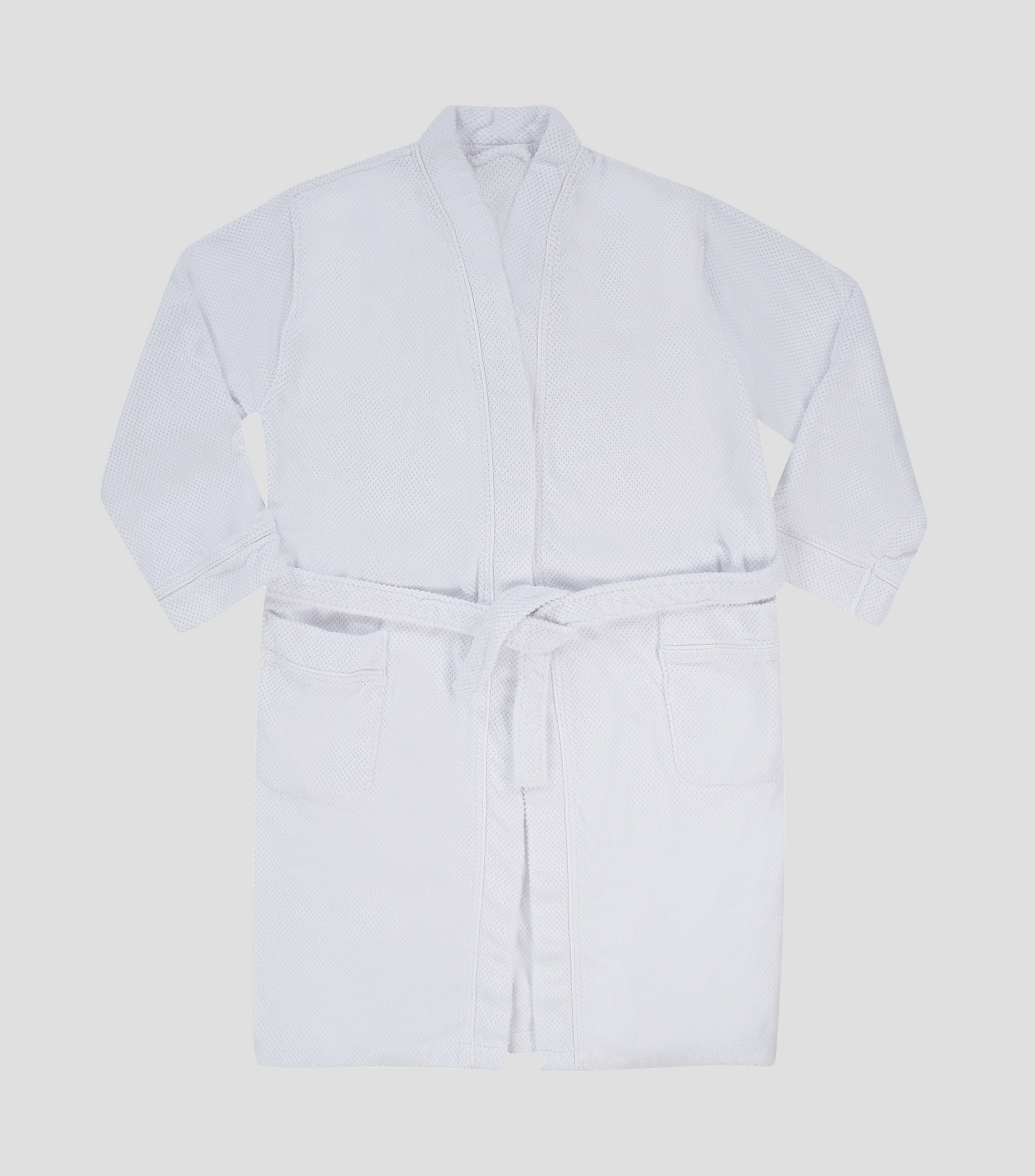 Bata de Bano Bee Wafle blanco Unisex