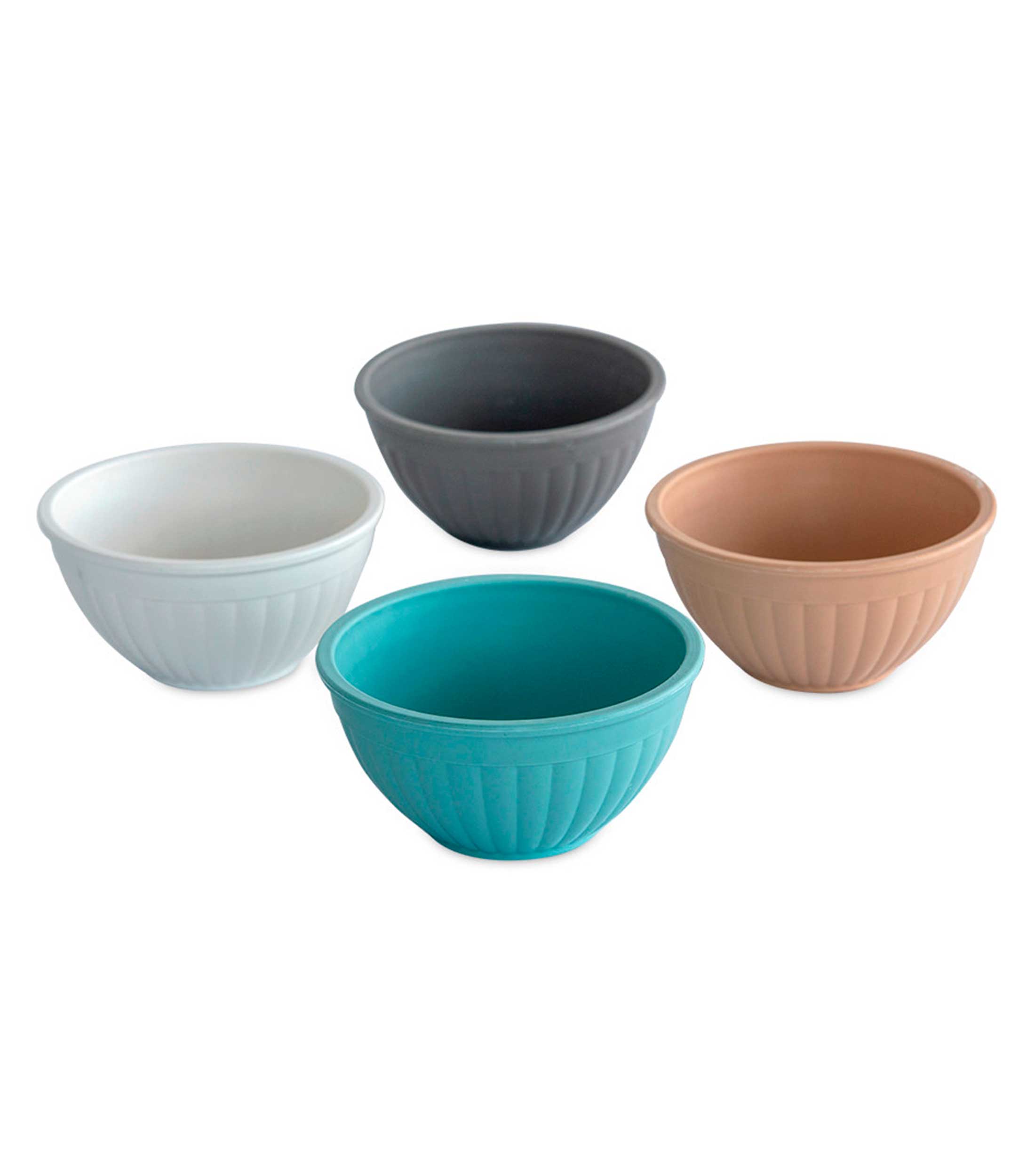 Set 4 mini bowls en plástico
